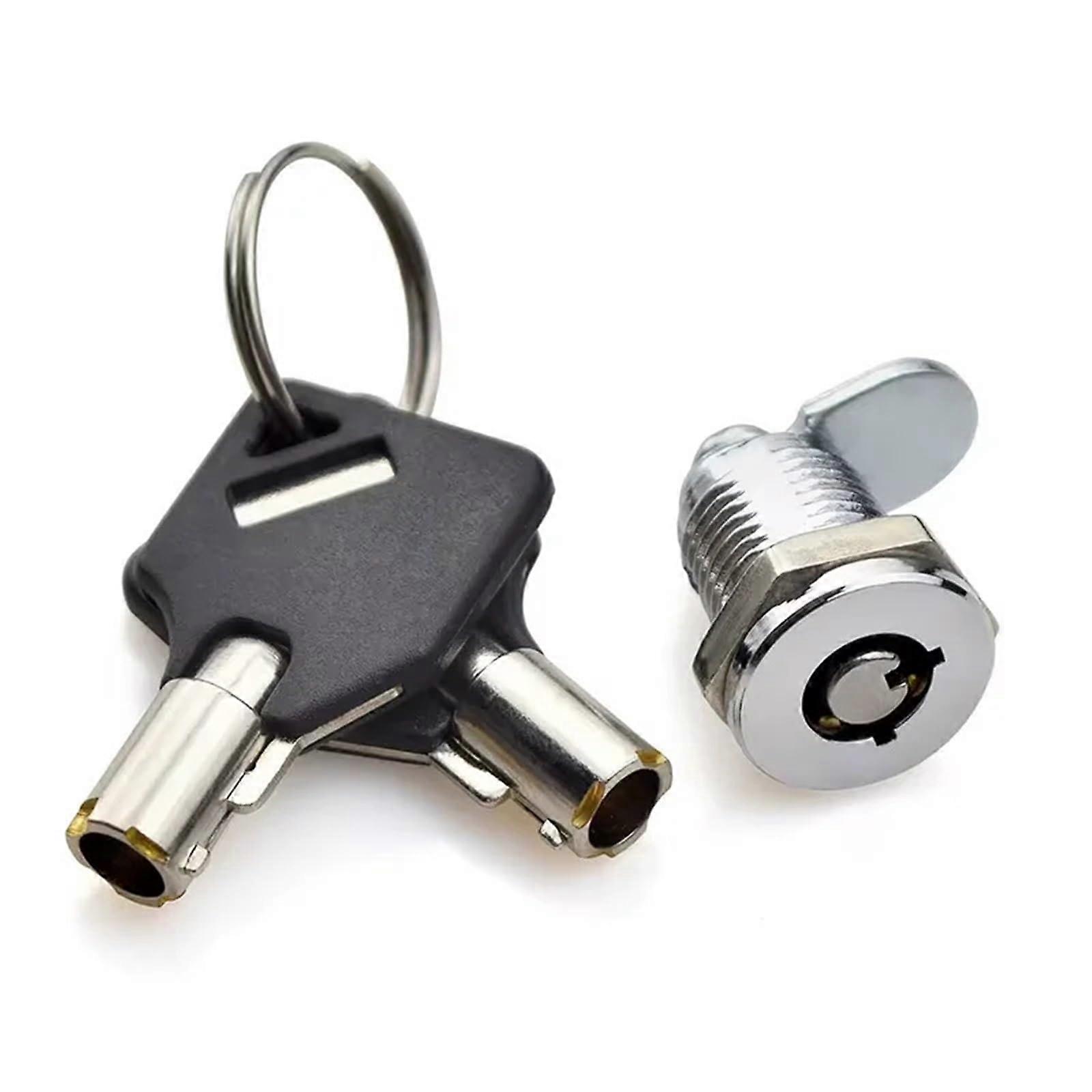 Mini Tubular Cam Lock with Two Key-Way Design, Removable Key After 360-Degree Rotation, 1 Piece