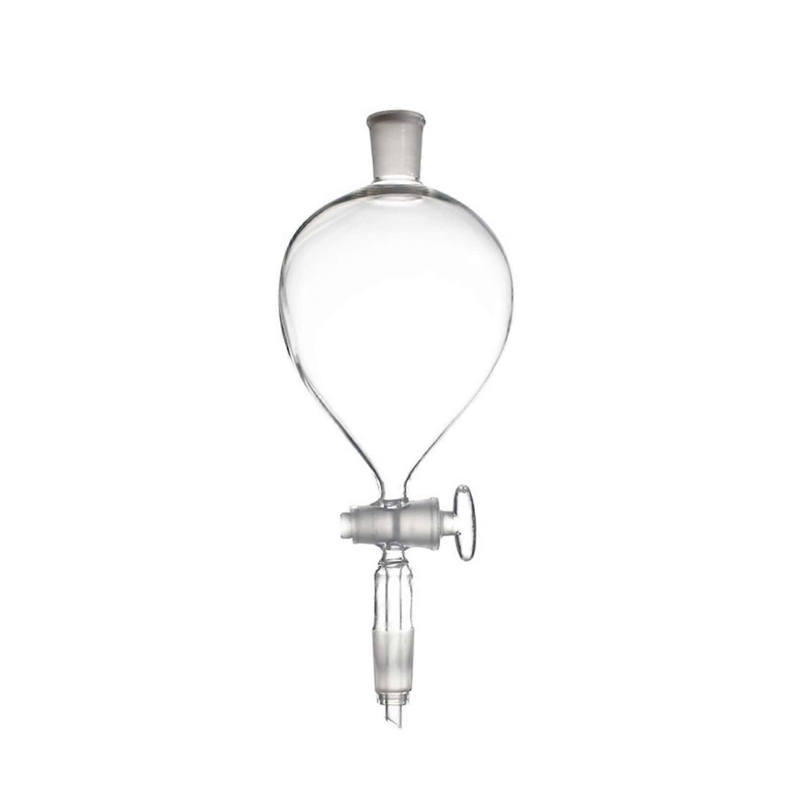 500ml Funil Separatório Forma Globo com Boca Moída Padrão 19/26 2 Funil de Laboratório Resistente ao Calor Vidraria de Laboratório Pacote de 1 (Tamanho: 500mL 19/26 2)