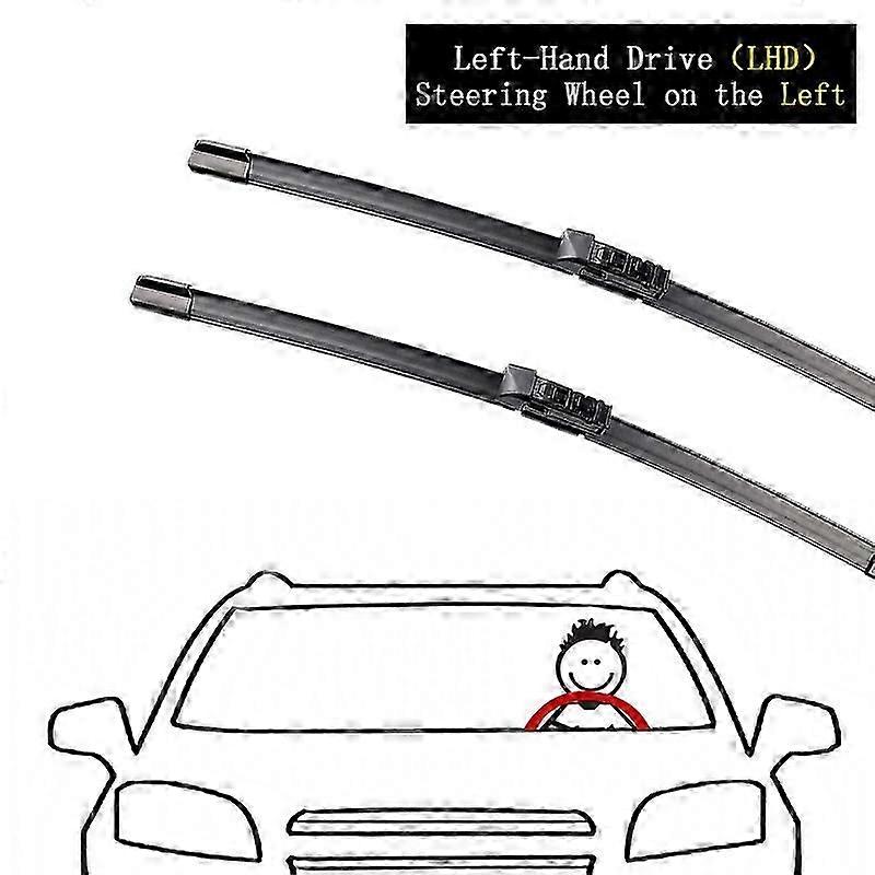 2x For Bmw X3 G01 2017 2018 2019 2020 2021 2022 Vindusviskerblader foran Kutter Gummiarmer Bil frontrute Vindusvask