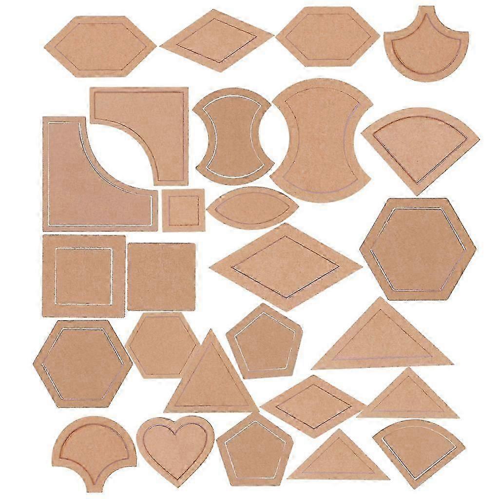 54pcs Assorted Acrylic Quilting Templates for Patchwork Sewing Accessories