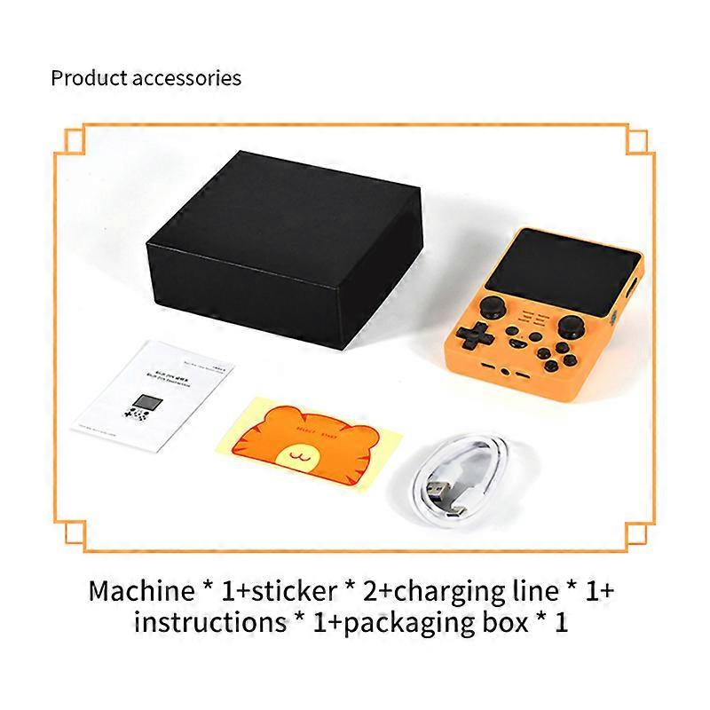 Retro Game Console Game Console Open Source System(Yellow)