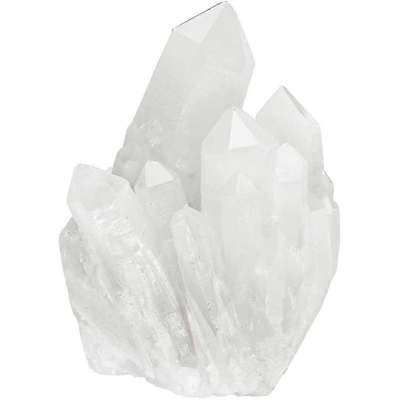 Lebanghui Healing Rock Crystal Clear Quartz Cluster Mineral Geode Druzy Specimen 1.85-3.5 (White Crystal Quartz Cluster)
