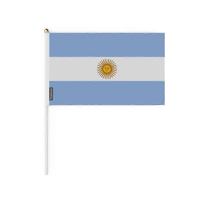 Set of Mini Flags – Argentina – 14 x 21 cm – Handheld – Polyester - 50 pieces