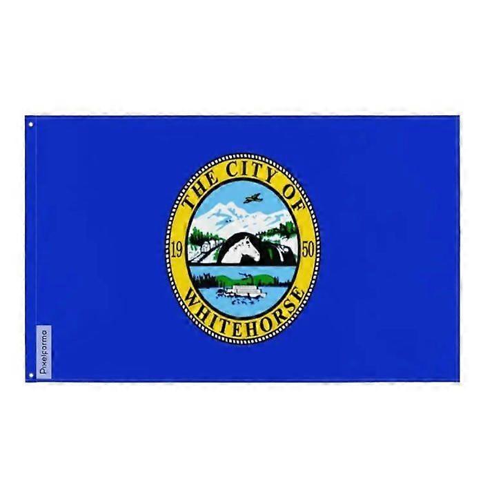 Whitehorse Flag – 64 x 96 cm – Polyester – Iron Eyelets – Durable
