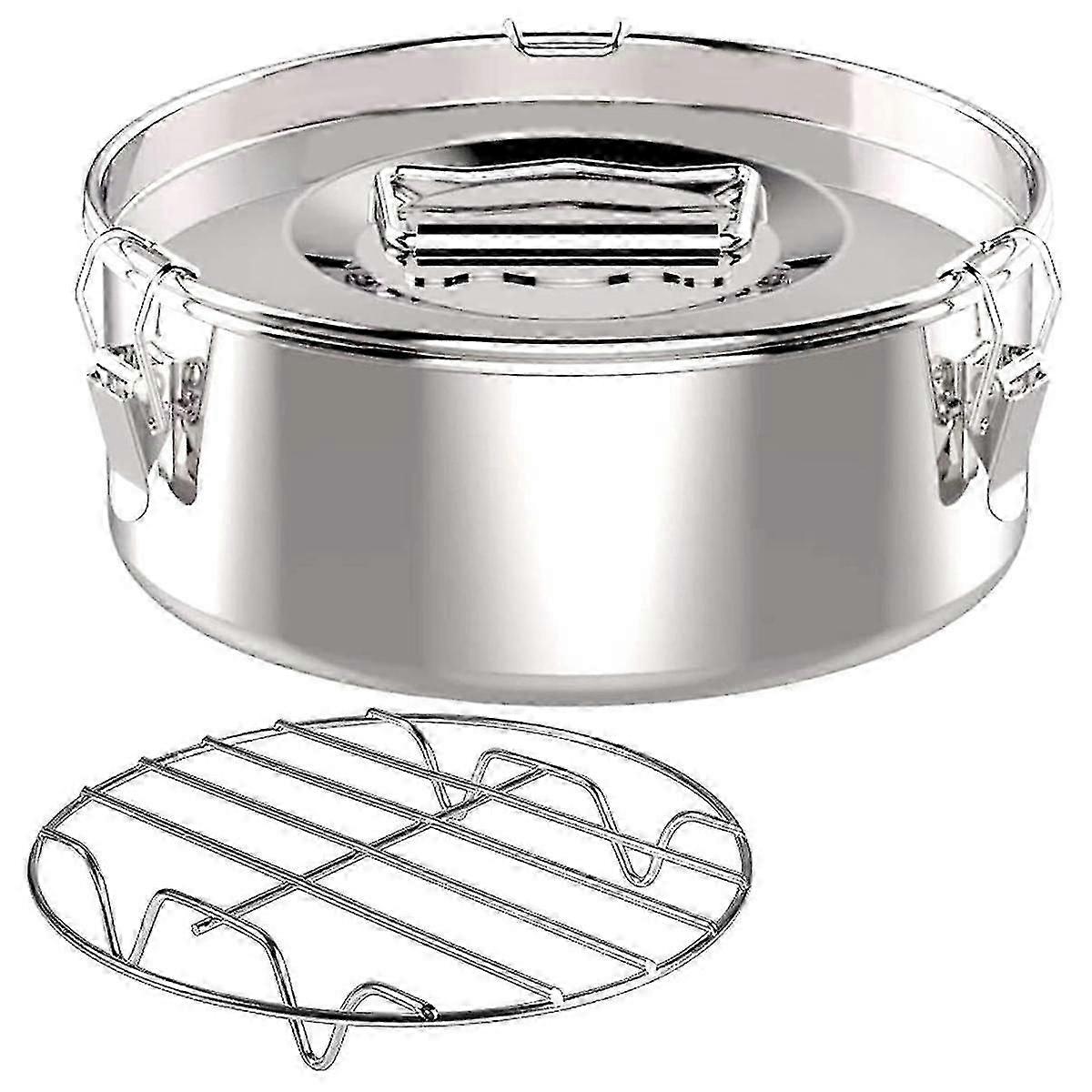 Flan Pan Form 2.3 Qt , Rostfritt stål Flan Mögel med lock - Flan Maker- Flan Maker G