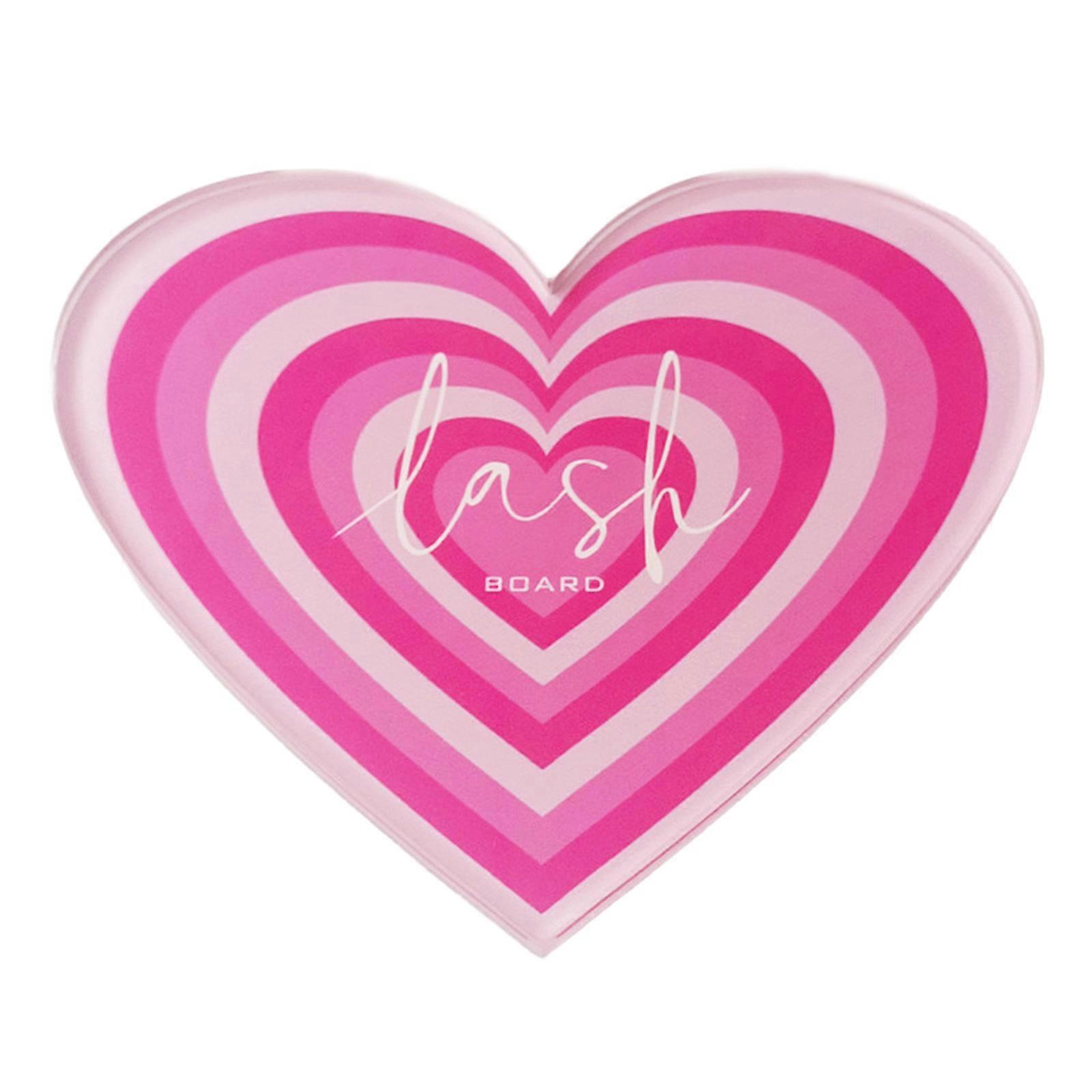 Eyelash Grafting Pallet Acrylic Eyelash Tray Stand Eyelash Extension Storage Organizer Heart Shaped Console Plate Tool