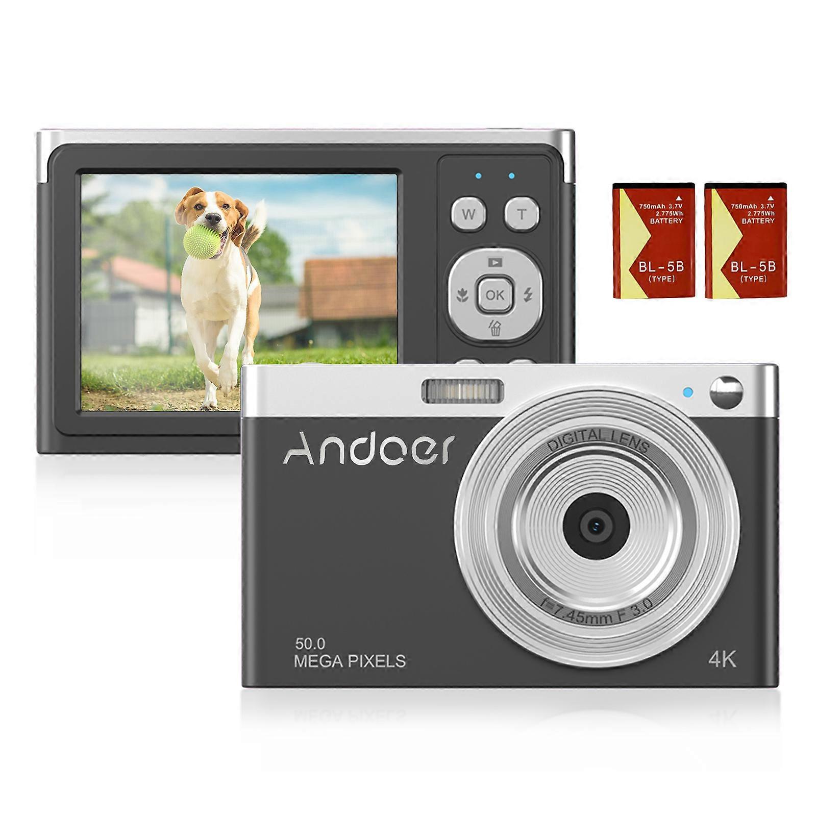 Andoer Compact Digital Camera 4k Video Camera