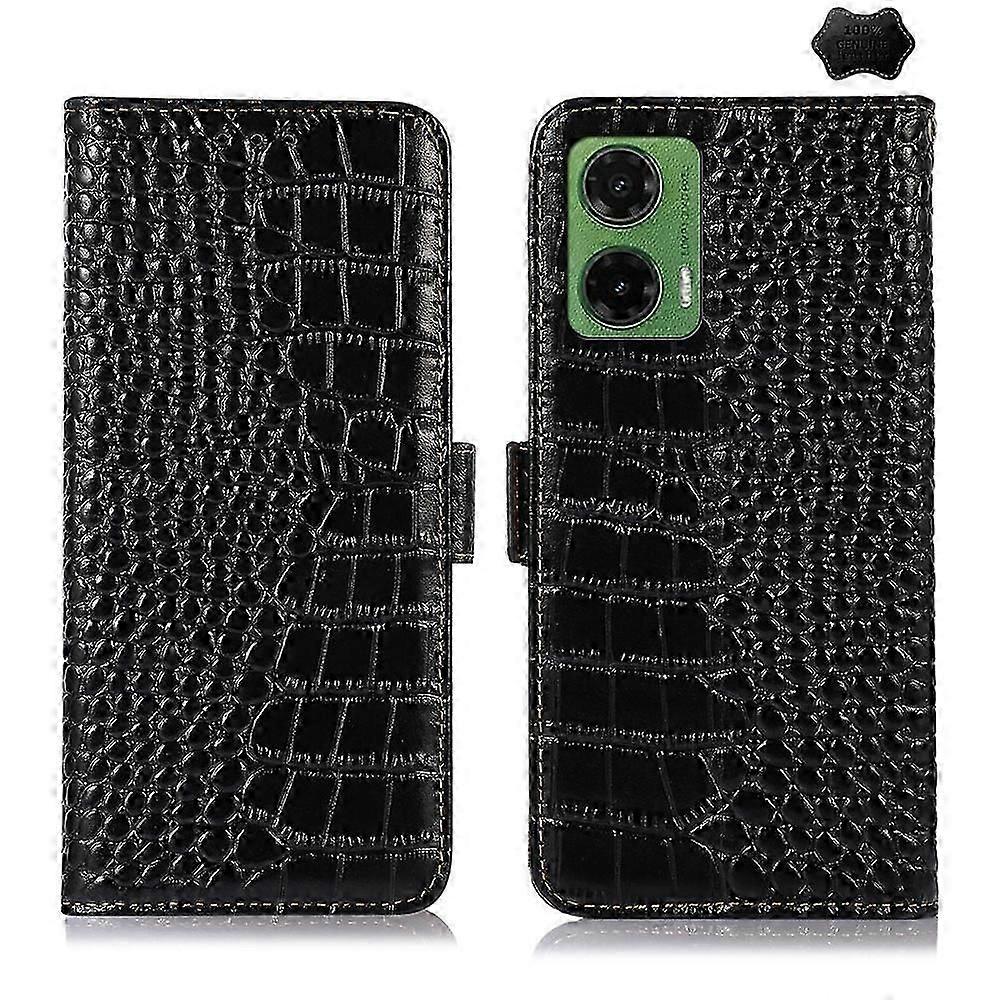 Crocodile Top Layer Cowhide Leather Phone Case