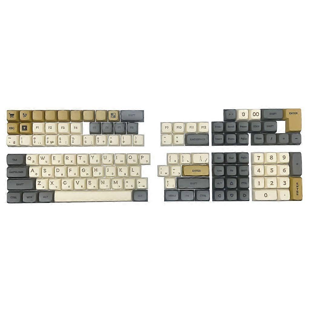 Ergonomic XDA Height PBT Keycaps Russian Keycaps for Mechanical Keyboards