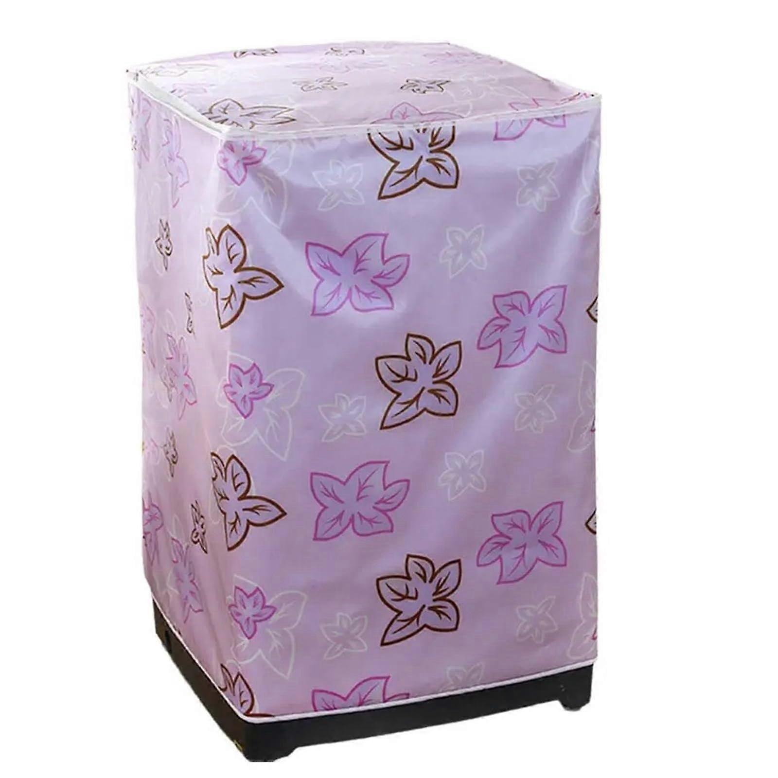 Washing machine cover double drum cloth cover automatic top E6f9 Pink A