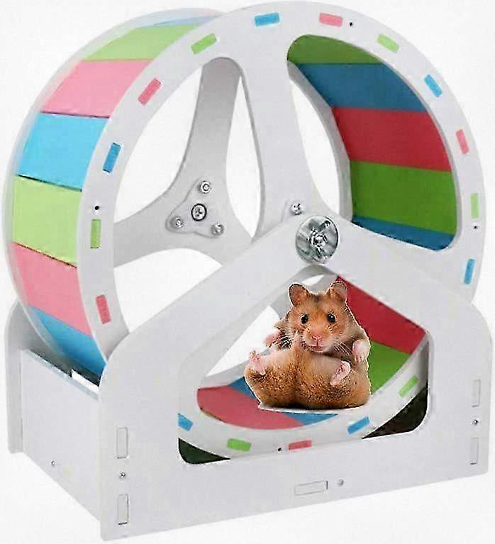 Silent Exercise Wheel for Small Pets, 8.2inch Exercise Ball with Base Ideal for Syrian Hamster, Gerbils, Mice, Guinea Pigs and Similar Small