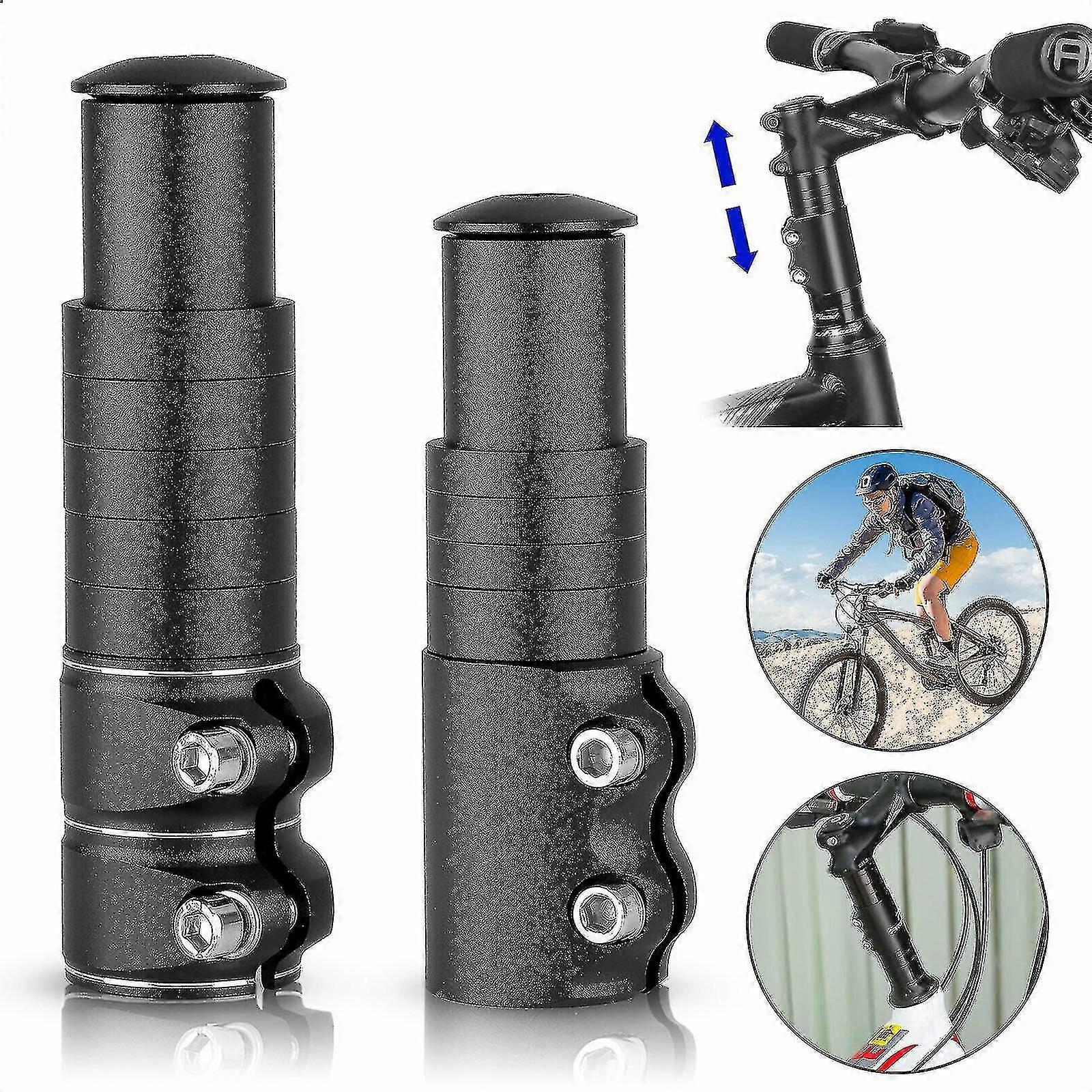 Mountain Bike Handlebar Stem Riser Extender, Adjustable Bicycle Height Extension Adapter