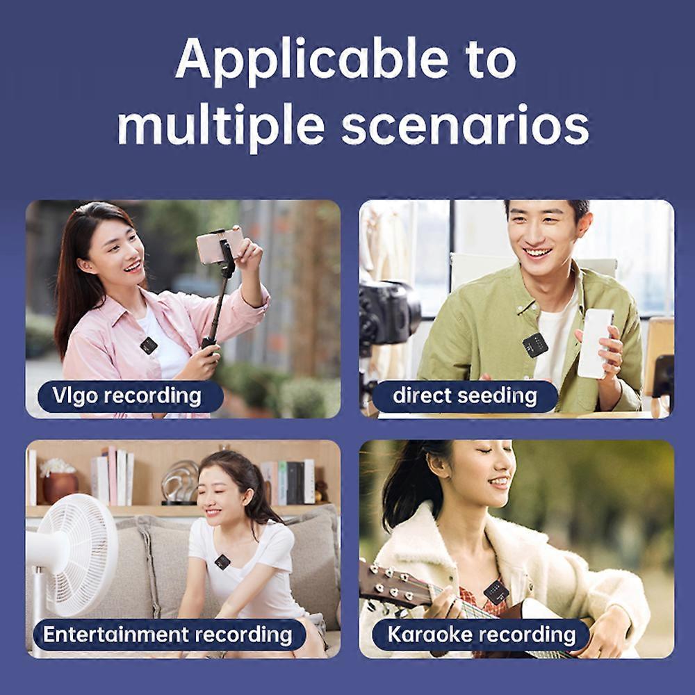 Compact Dual-Channel Wireless Lapel Microphone with Digital Display for Interviews & Streaming