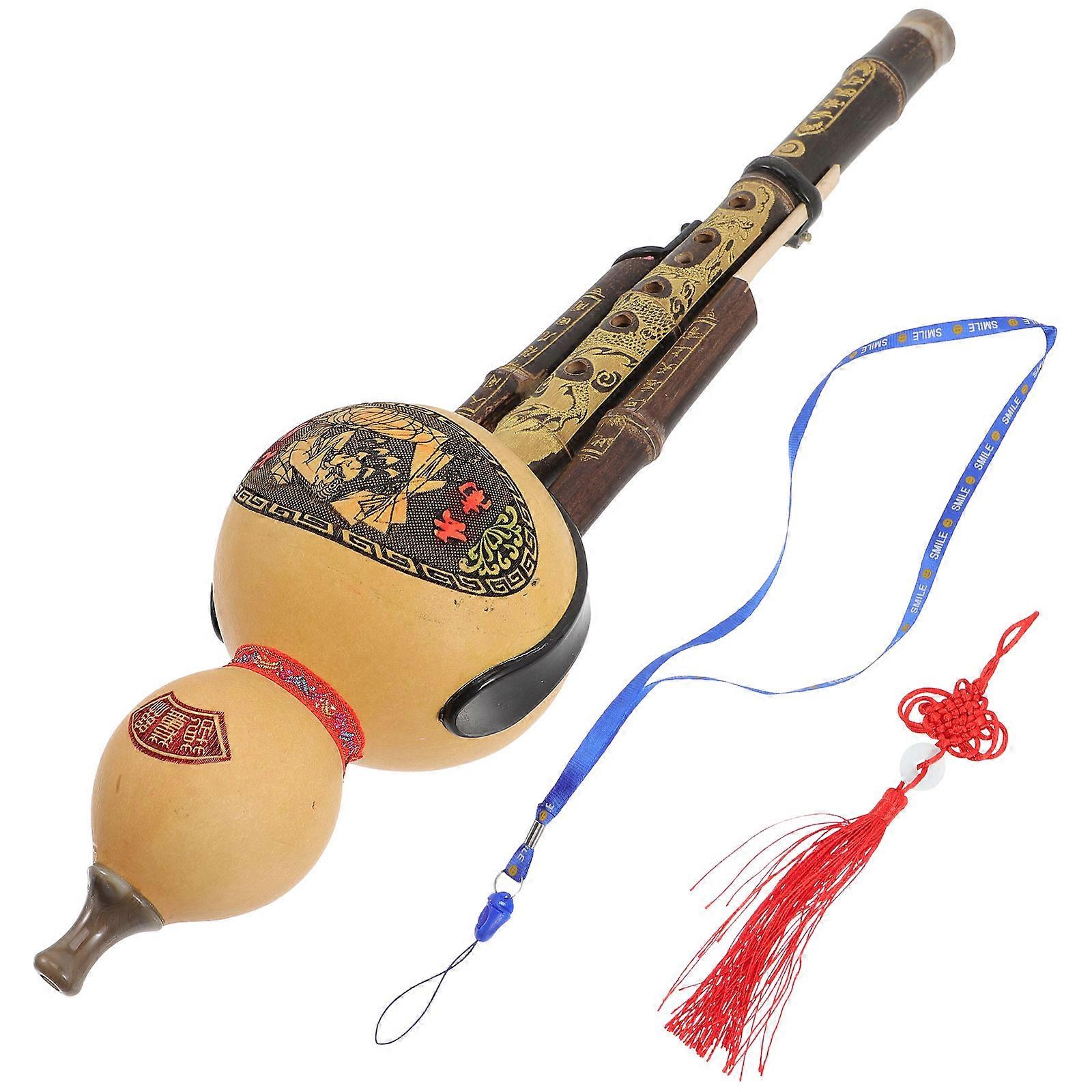 Professional Cucurbit Flute Hulusi Lightweight Portable Wind Instrument Beautiful Tone for Students and Music Lovers Beginner Friendly