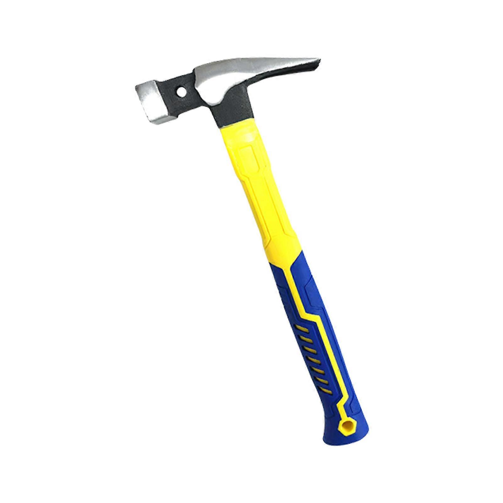 Magnetic Nail Holding Claw Hammer Ergonomic Antislip Grip Compact Size with Double Slot For Tight Space Applications