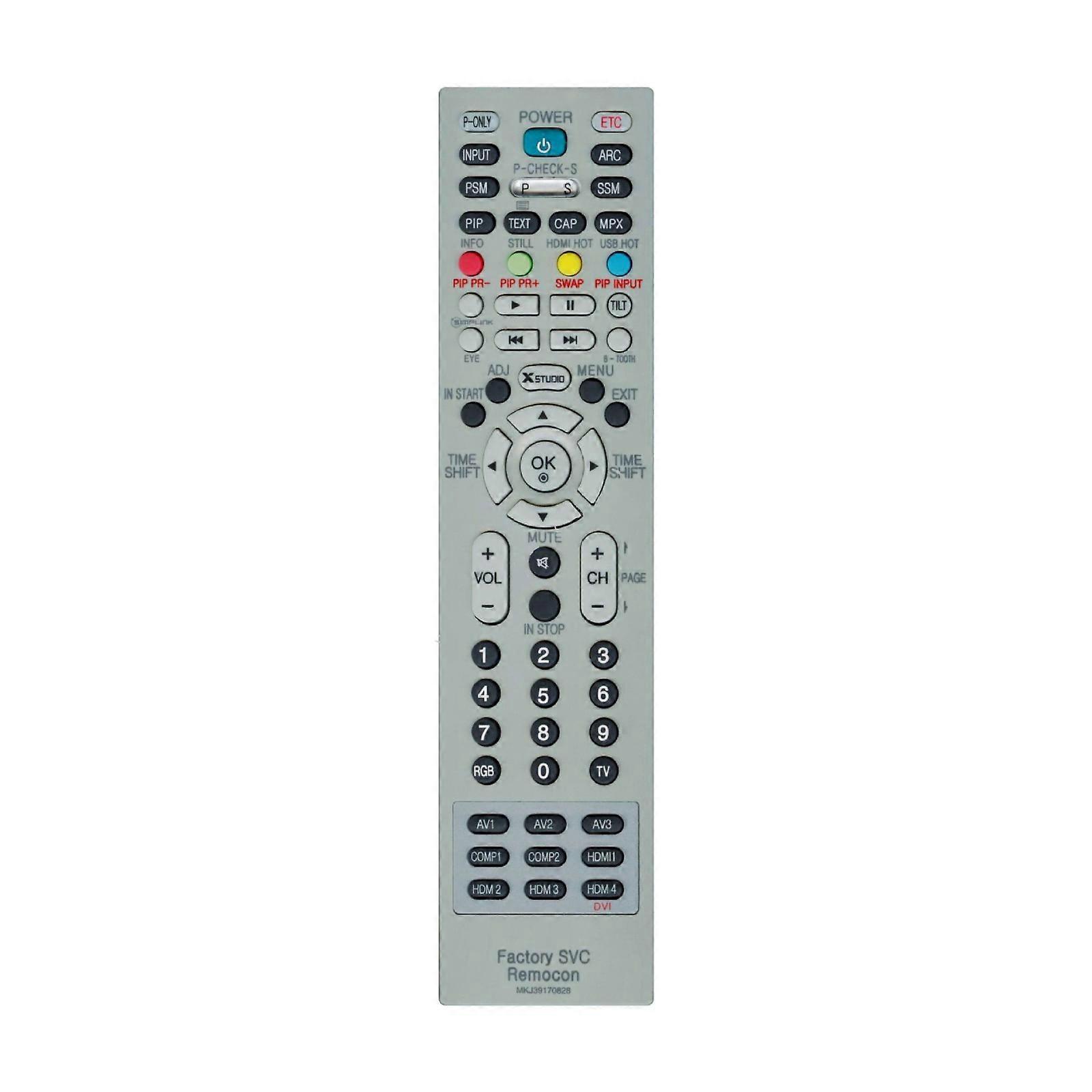 TV Remote Replacement Easy Setups Quickly Response Large Button Ergonomic Design for SVC Remocon MKJ39170828 Controller Multicolor