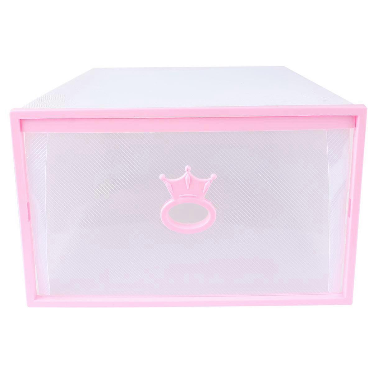 Thickened Transparent Shoe Storage Box with Drawer Design, Large Stackable Plastic Organizer with Window for Easy Viewing and Quick Access