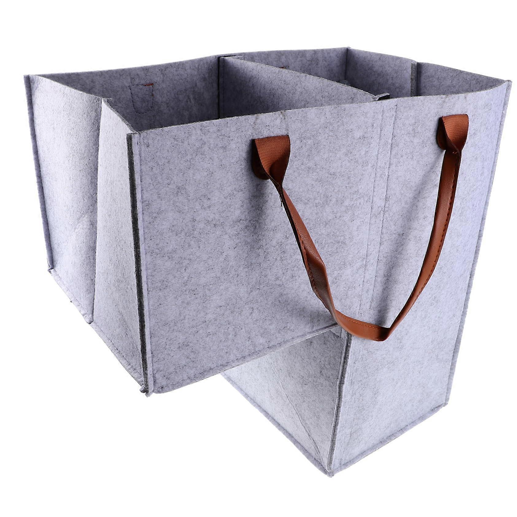 Foldable staircase basket organizer for laundry with sturdy handles
