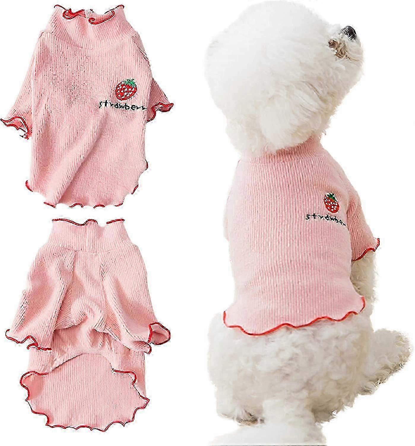 Summer Dog T-Shirts for Small Dogs, Soft Cotton Knitted Vests Suitable for Your Pet