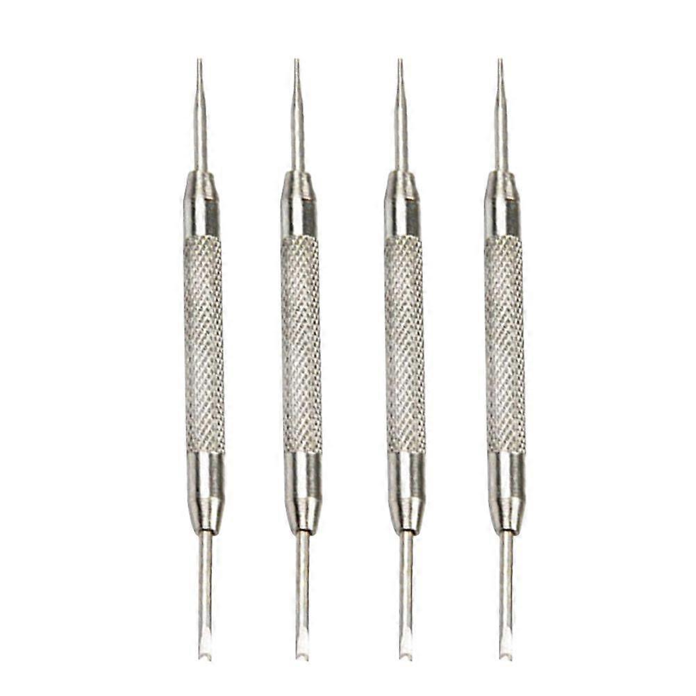 4pcs Heavy Duty Watch Strap Band Spring Bar Link Pin Remover Tool with Both Sides Repair Tools for Watchmaker