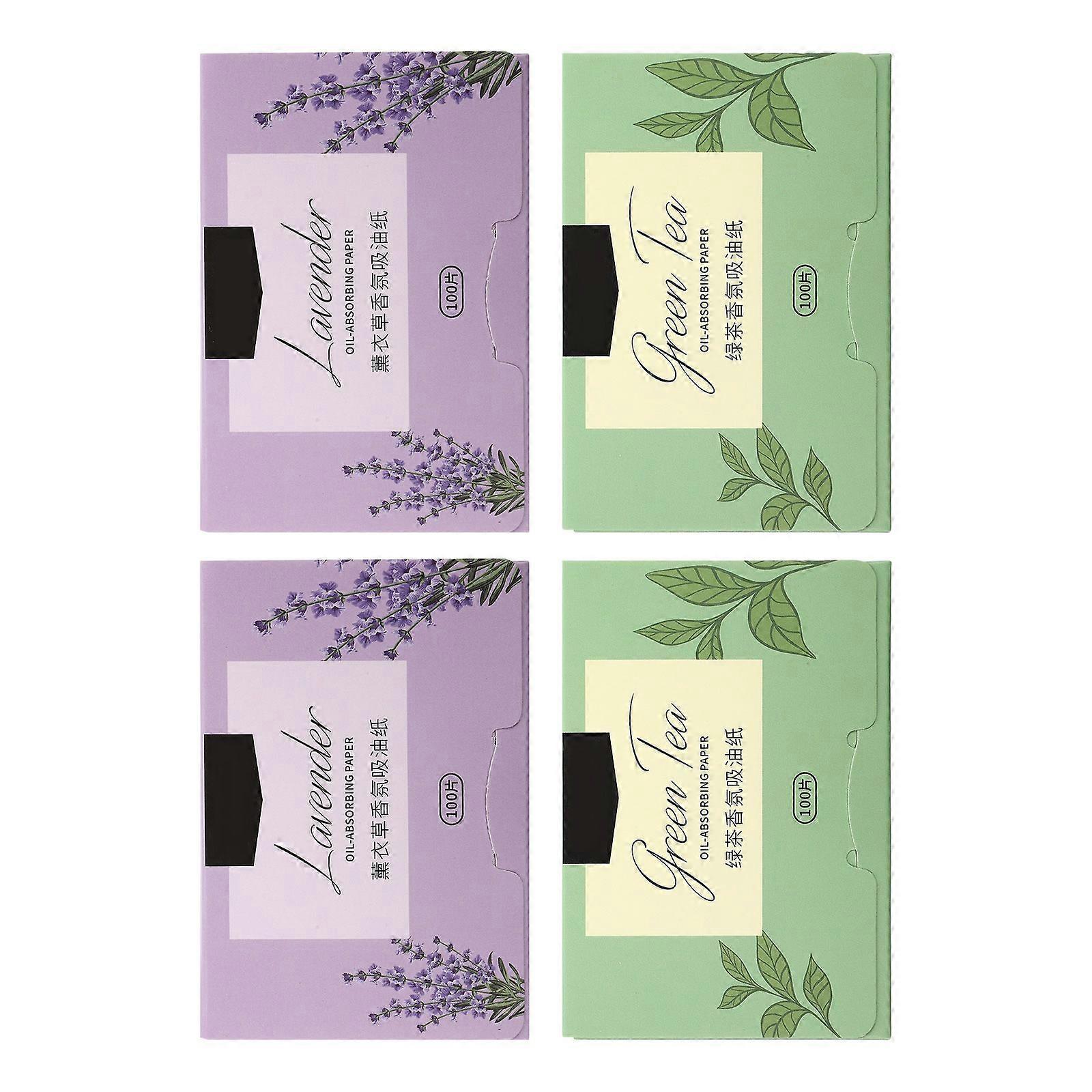 4Bokser Oljeabsorpsjonspapirer Oljekontroll Ansiktsvev Oljeblottingark