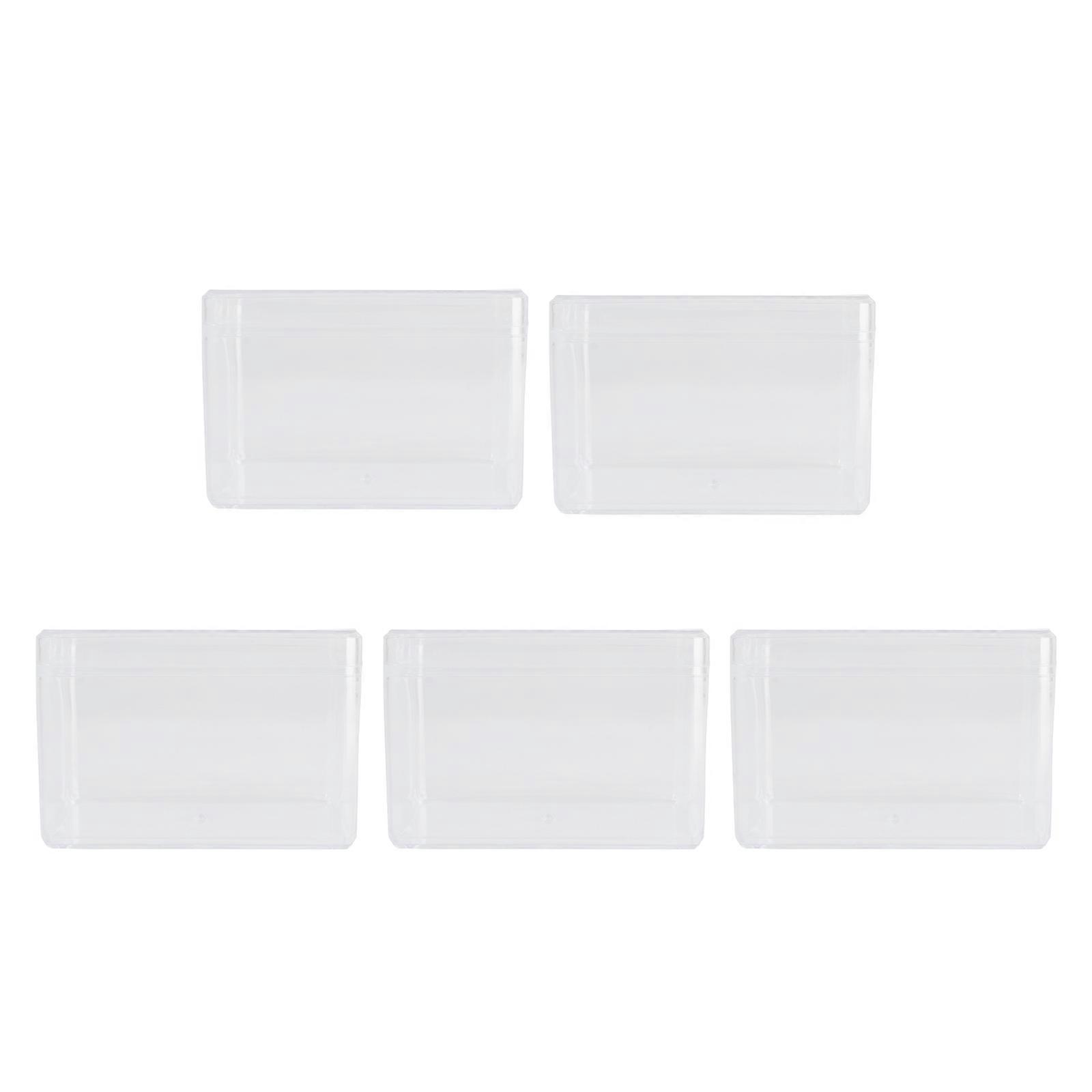 Transparent Acrylic Model Display Boxes for Figurine Storage Durable and Practical 5pcs
