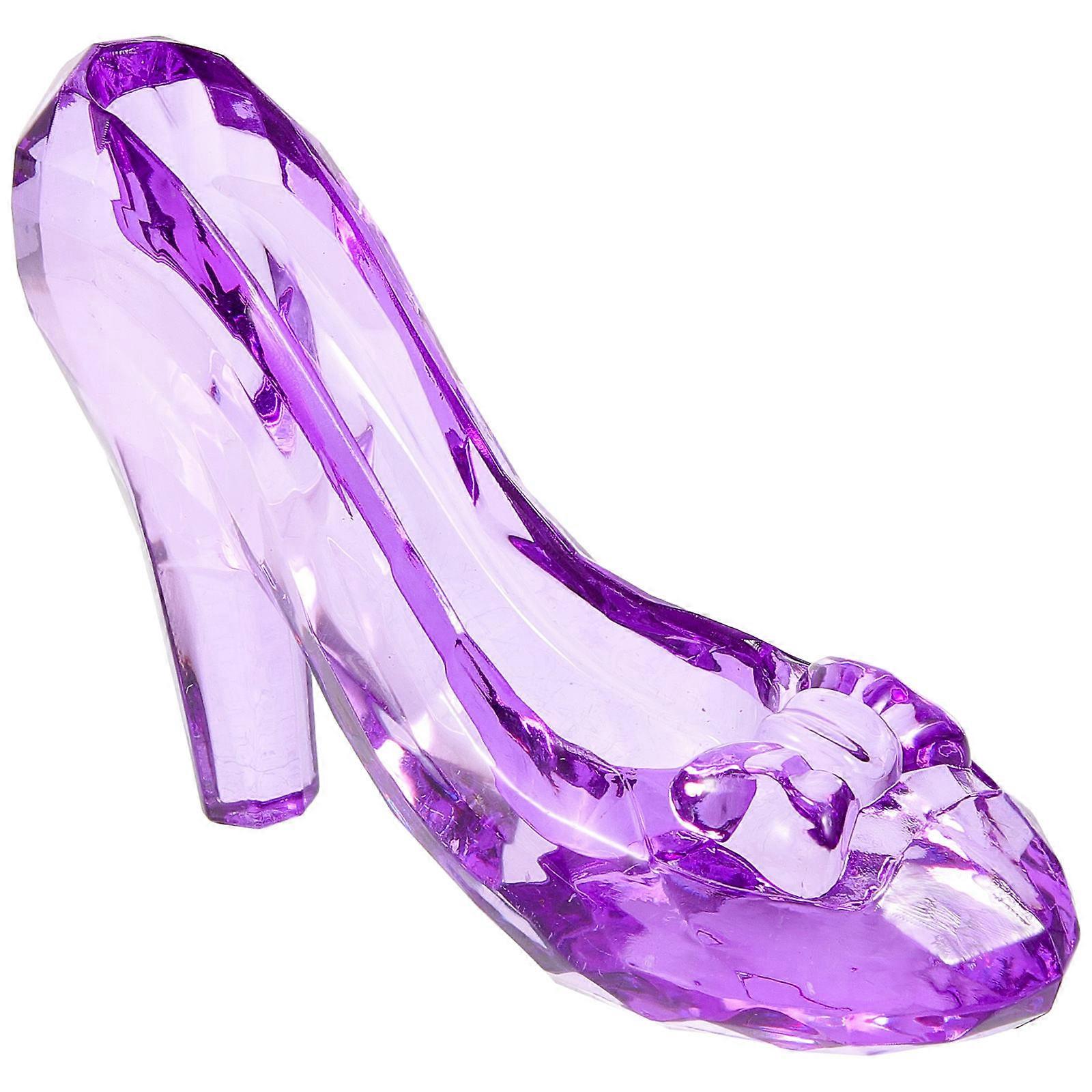 Crystal Shoe Pendant Acrylic High Heel Shoe Charm Art Collection Elegant Women 1Set