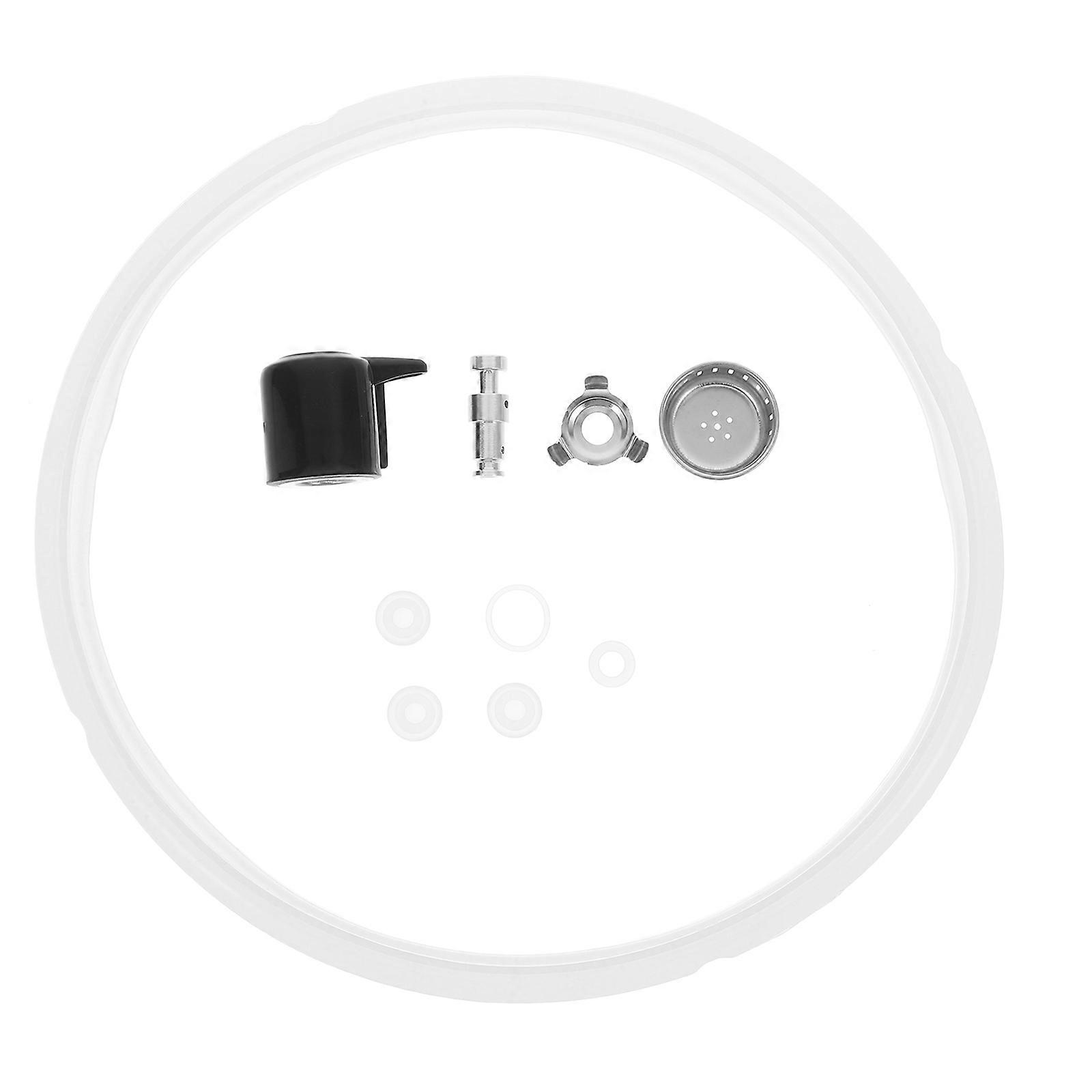 Pressure Cooker Replacement Parts Set with Silicone Sealing Ring, Float Valve, Steam Release Valve, Block Shield, Stainless Steel and ABS Components