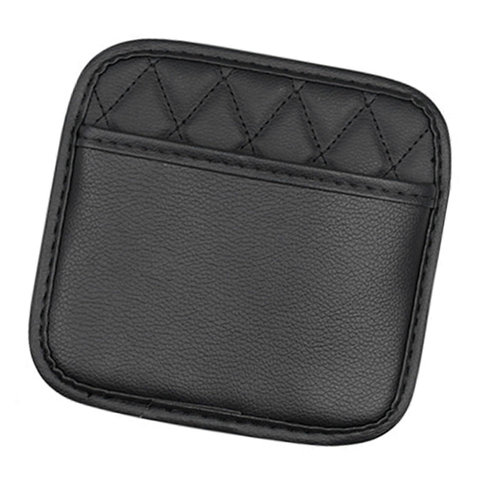 Car Leather Storage Bag for Vehicle Interior Organization, Multi-Pocket Design, Durable Material, Compatible with Many Models
