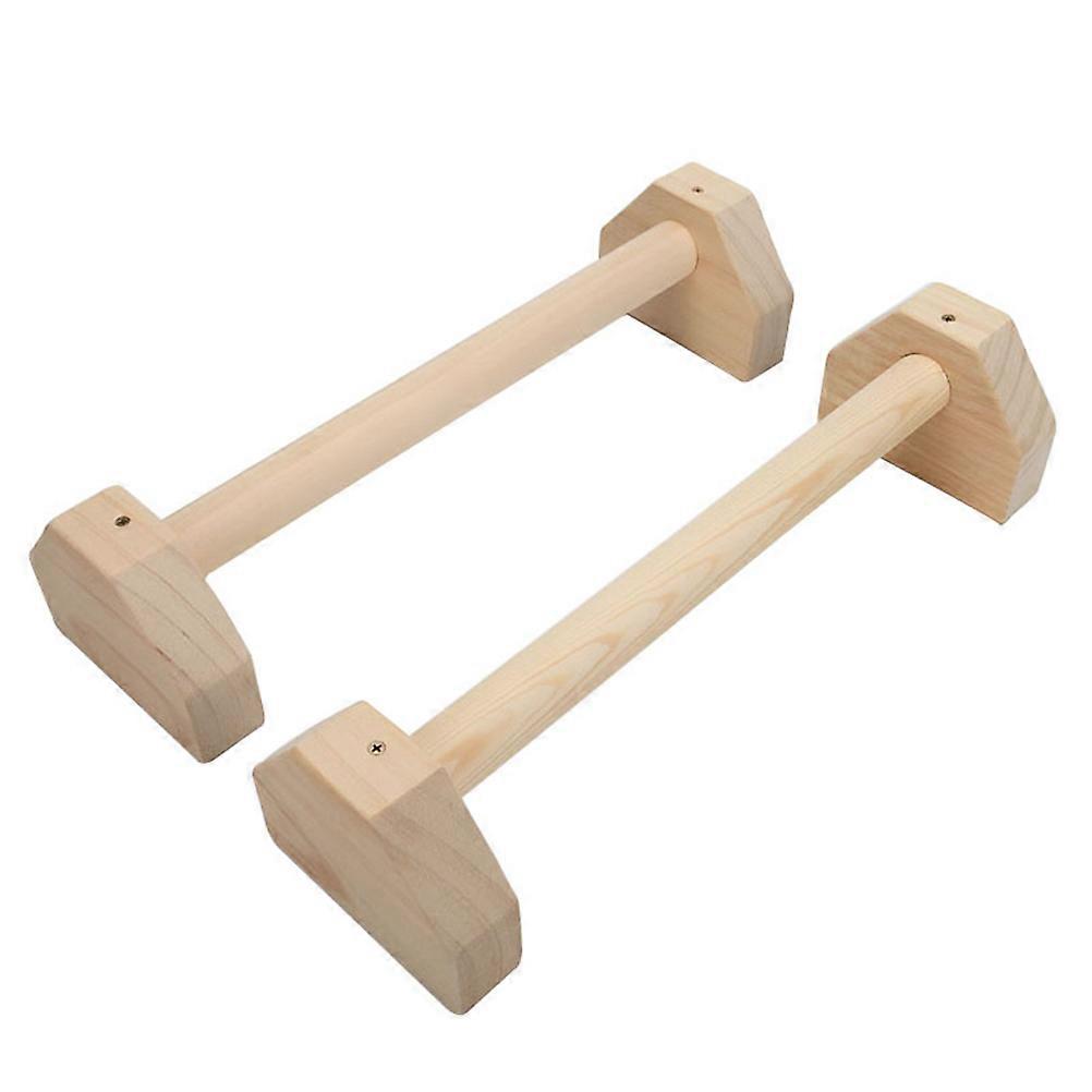Portable Workout Equipment Bracket Shoulder Training Home Workout Wooden Horizontal Parallel 1 Set