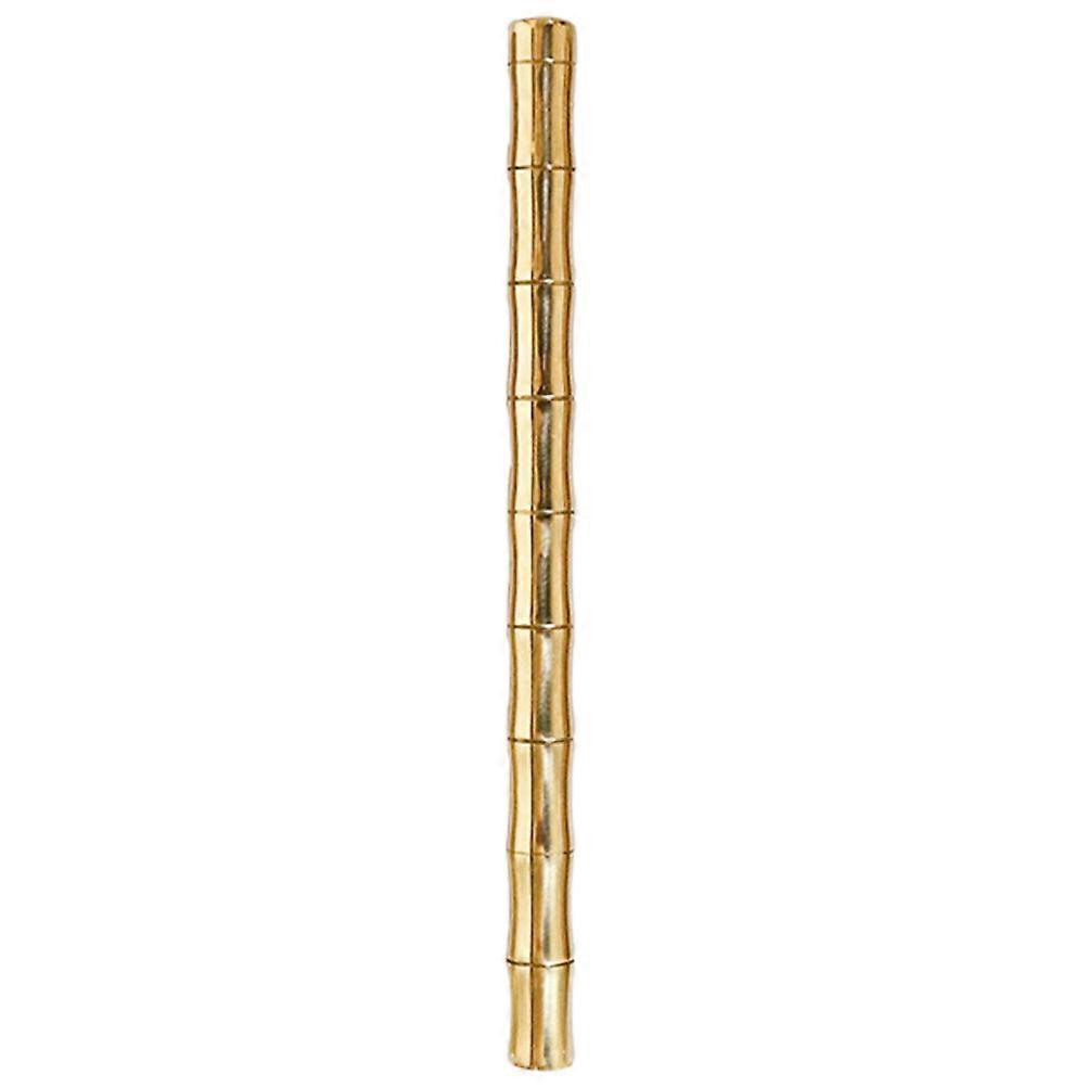 Business Signature Pen Metal Writing Pen Practical Office Use Golden Cylindrical Shape Simple and Generous Style 1Pcs