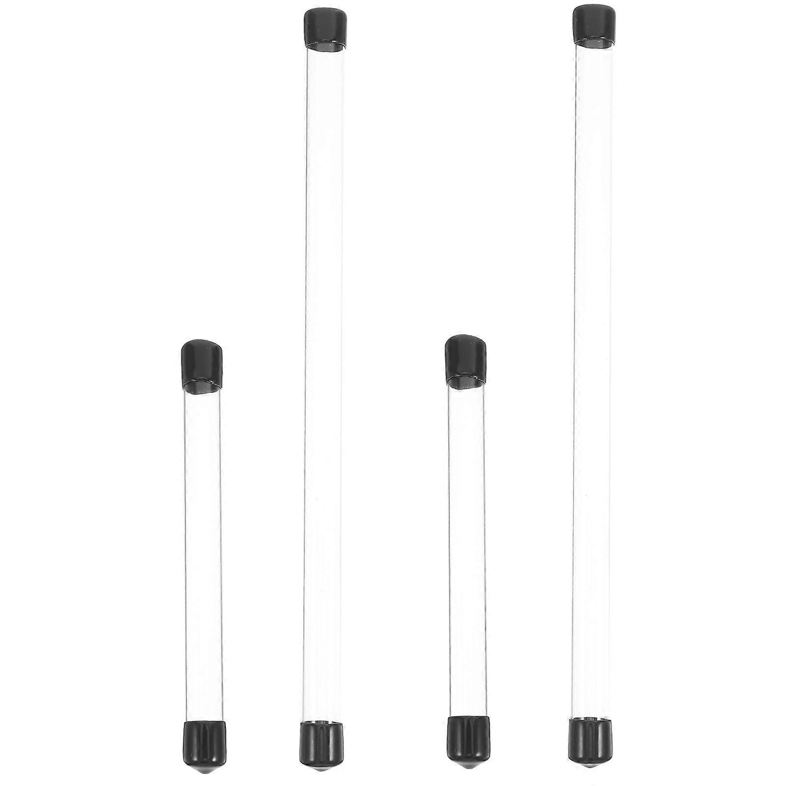 Incense Stick Storage Holder Clear Plastic Tubing Maintaining Flavor Office Use 4Pcs