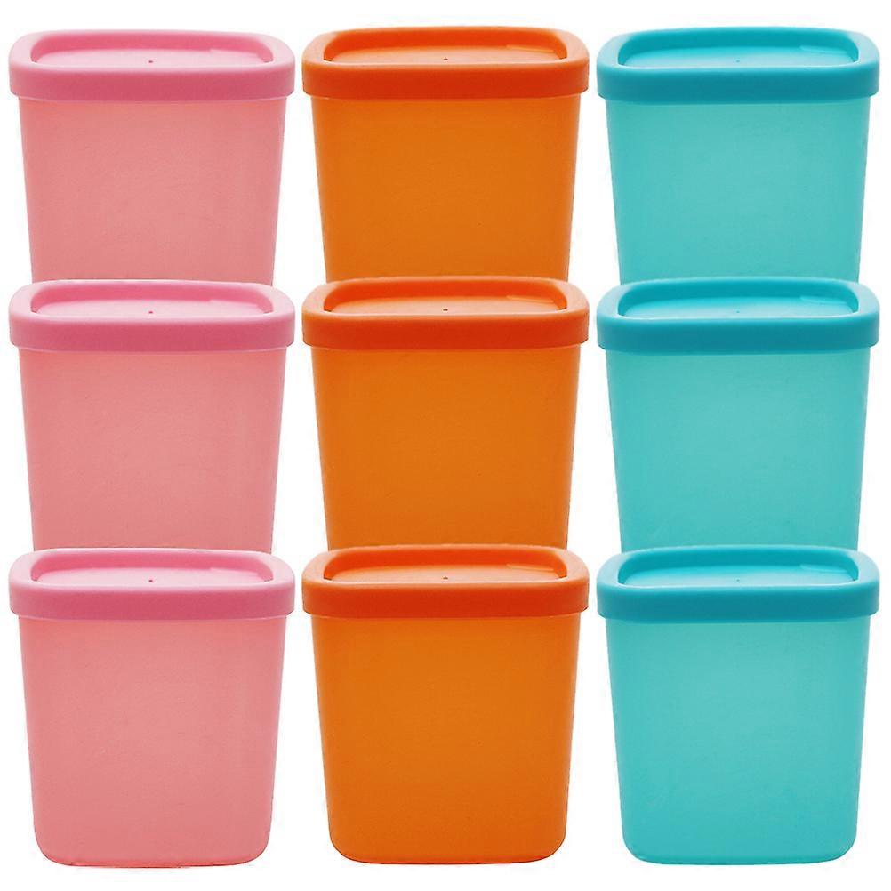 9pcs Stackable Reusable Food Storage Containers for Butter, Fruits, Nuts – Microwave & Freezer Safe, Space Saving Design