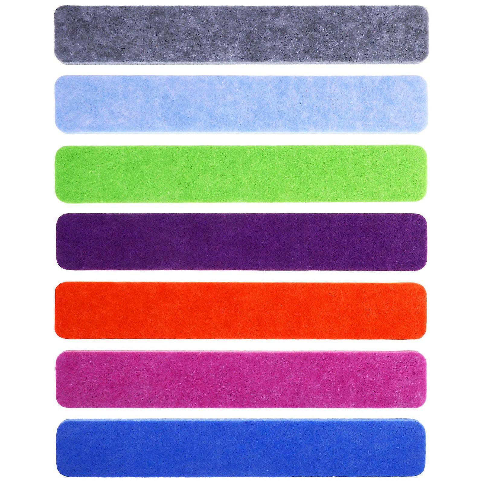 Felt Bulletin Board Strips Wall Protection Photo Display Home Use Orange 7Pack