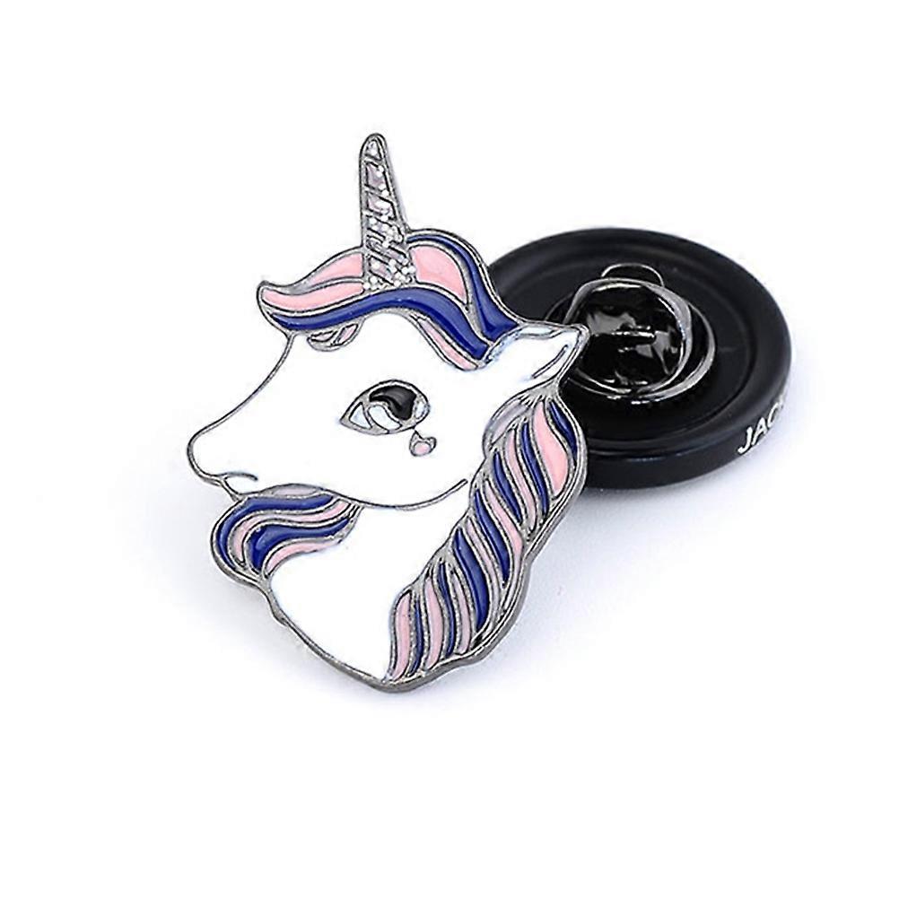 Brooch Pin Brooch Unicorn Shape Assorted Color 4x3x0.5CM Clipping 2Pcs