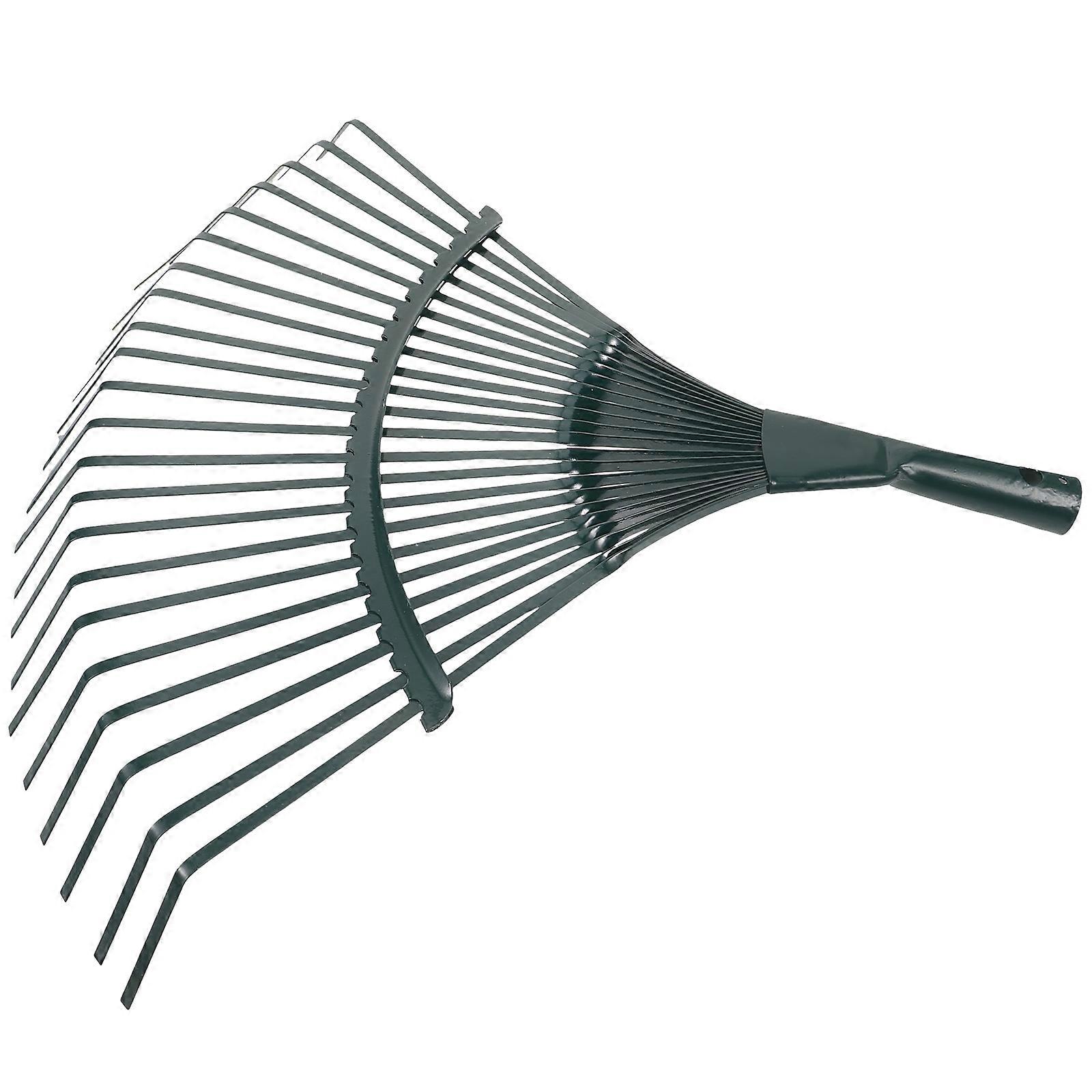 Stainless Steel Grass Rake Garden Rake Scooping Mixing Soil and Compost Gardening 1Set