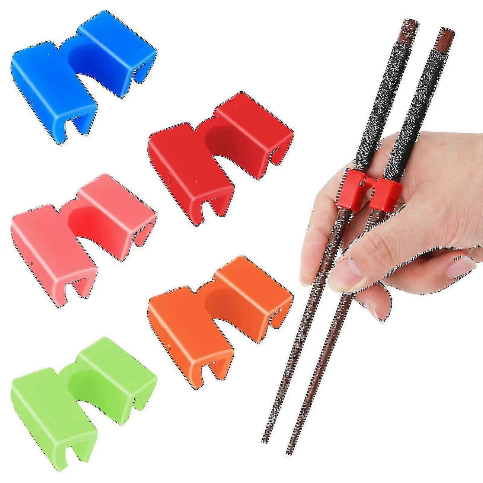 5-Pack Reusable Chopstick Helper for Beginners Training