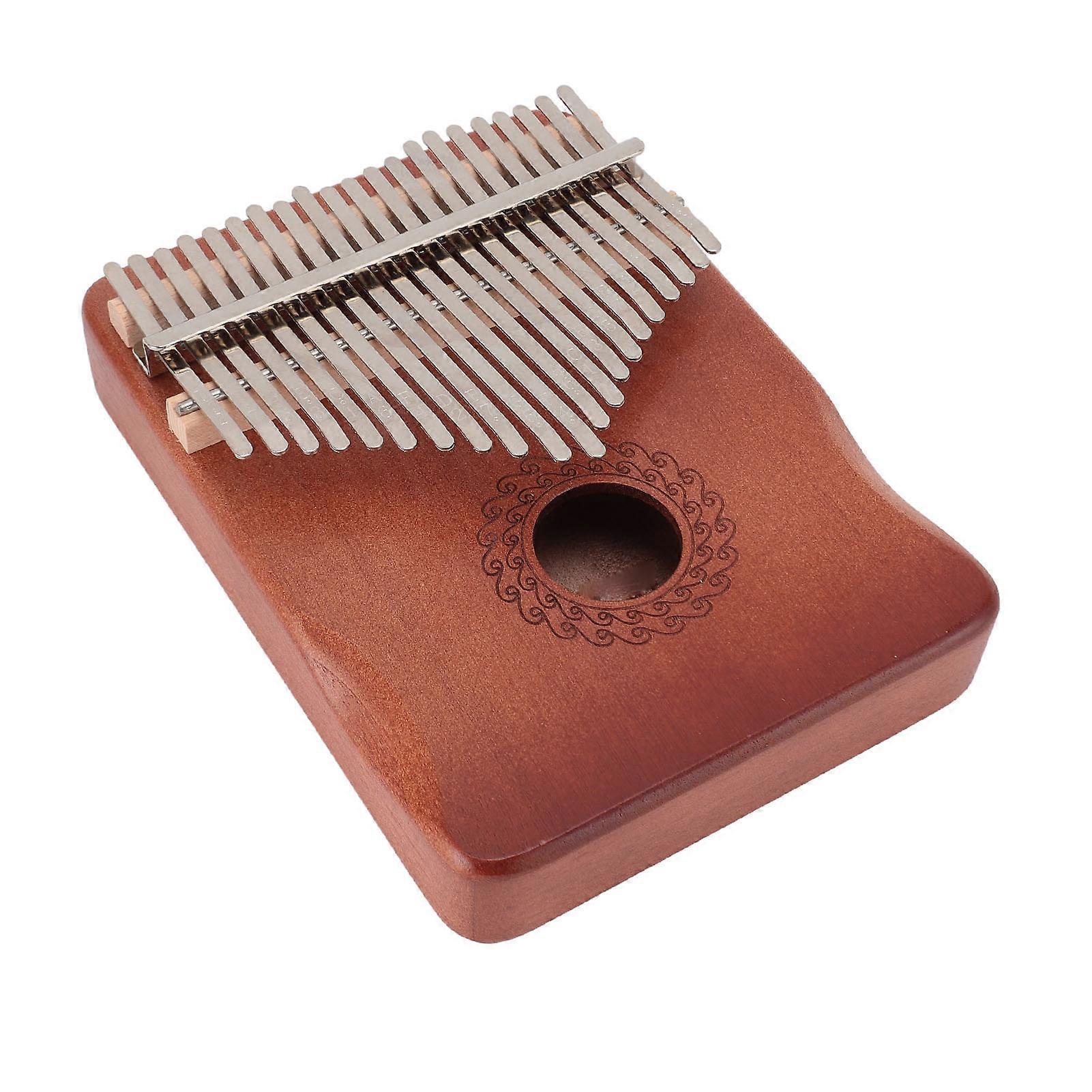 21 Keys Thumb Piano Musical Instruments Kalimba Finger Piano with Finger Guard Cleaning Cloth for Beginners Type 3