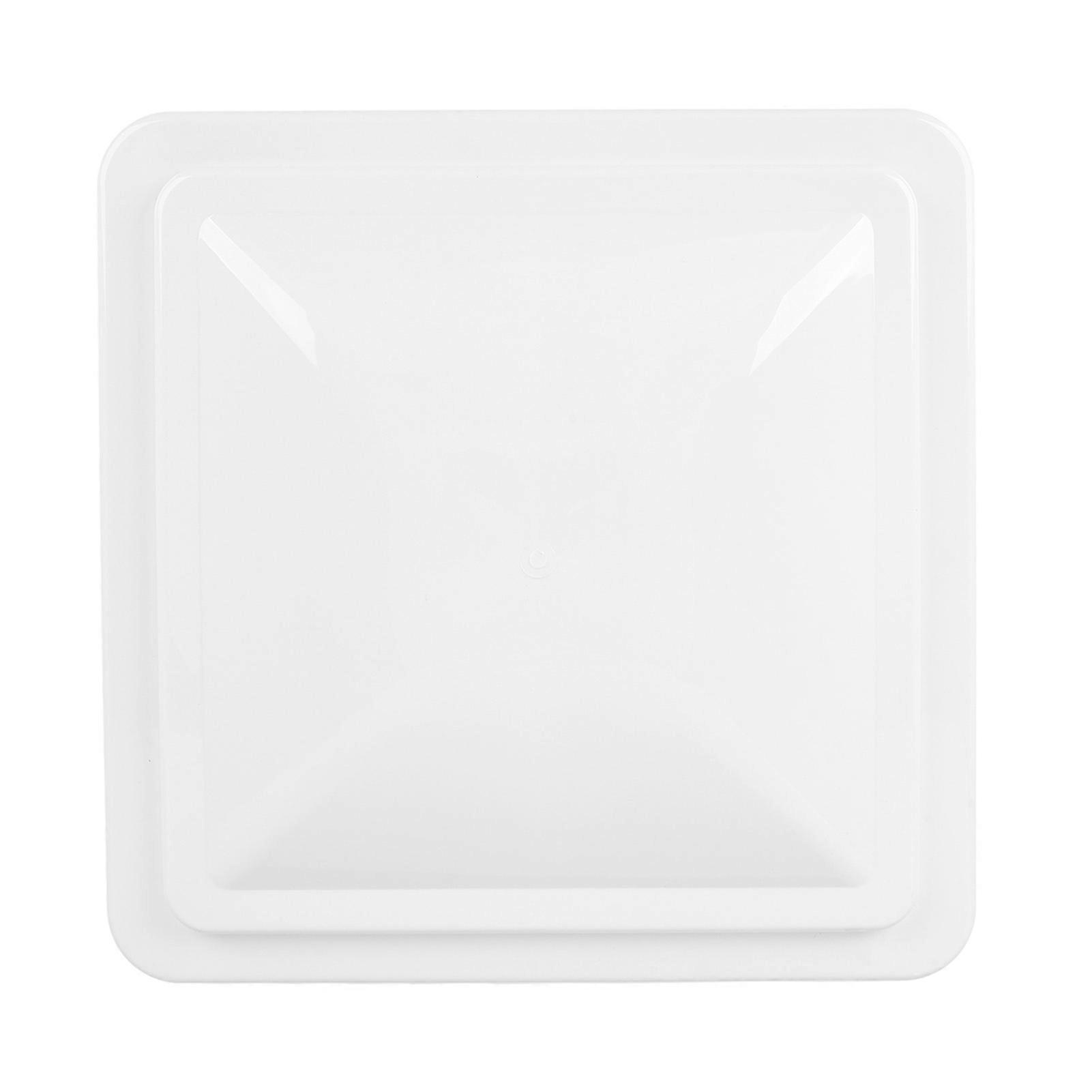 RV Roof Vent Cover UV Resistant 14 Inch Replacement Vent Lid for Camping Vehicle Trailer Motorhome White