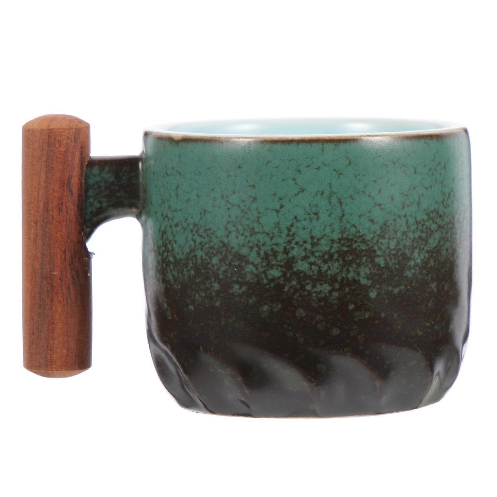 Gradient Glaze Handle Mug   Elegant Coffee & Tea Cup for Home Use, Safe for Hot Beverages