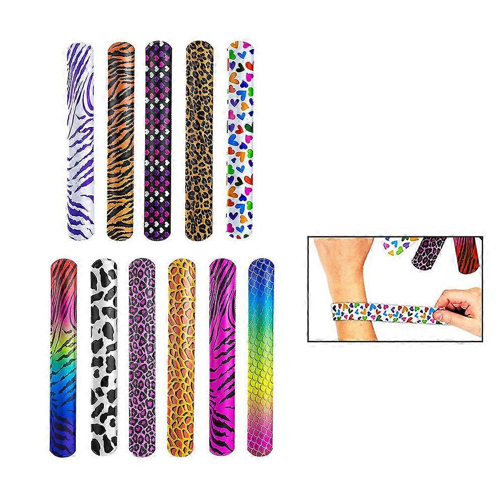 Slap Bracelets For Boys No Skin Irritation Circular Shape Assorted Color 120Set