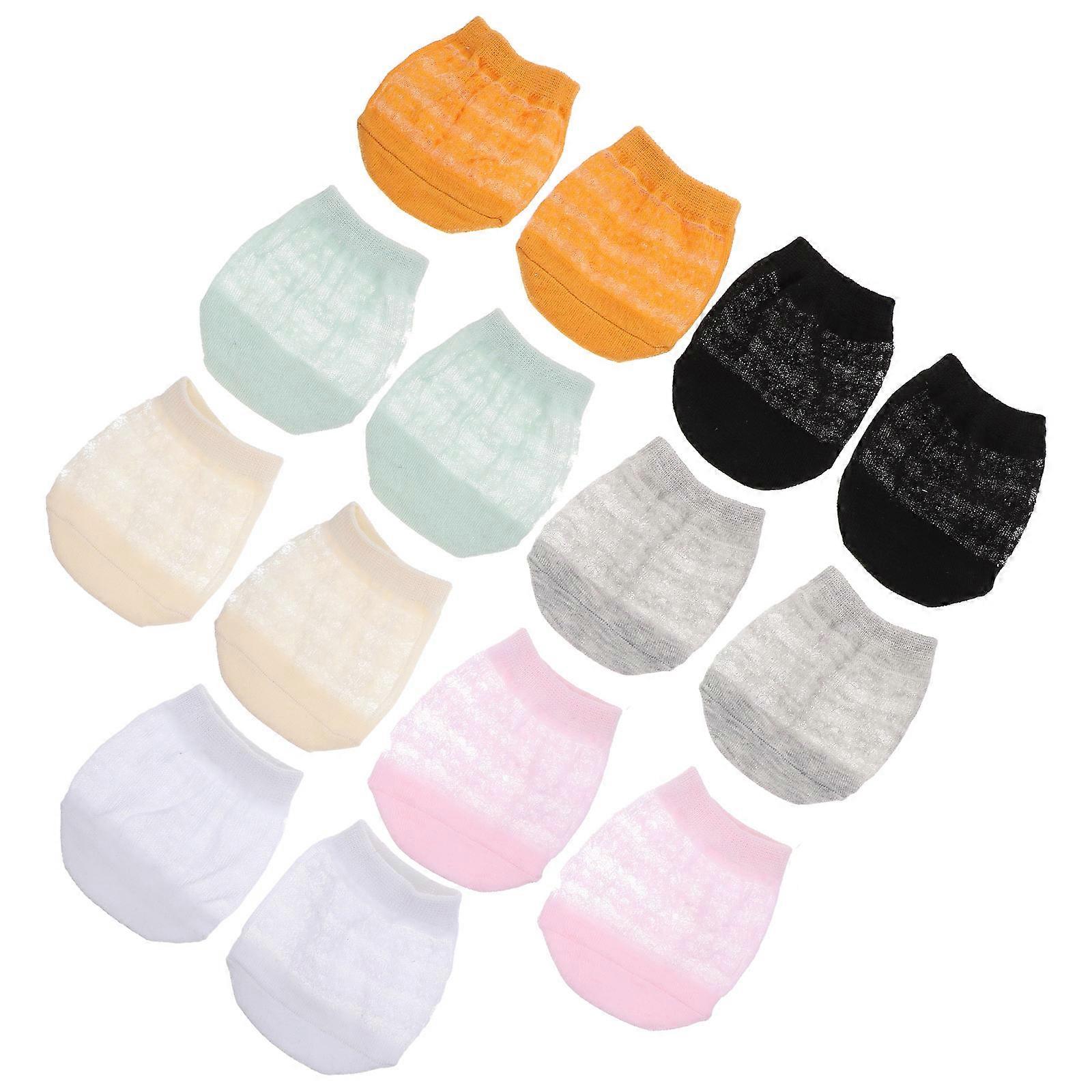 Here's a refined and engaging product description for your **14pcs Summer Invisible Half Socks**:

 

### 🌞 14 Pairs Summer Invisible Half Socks –