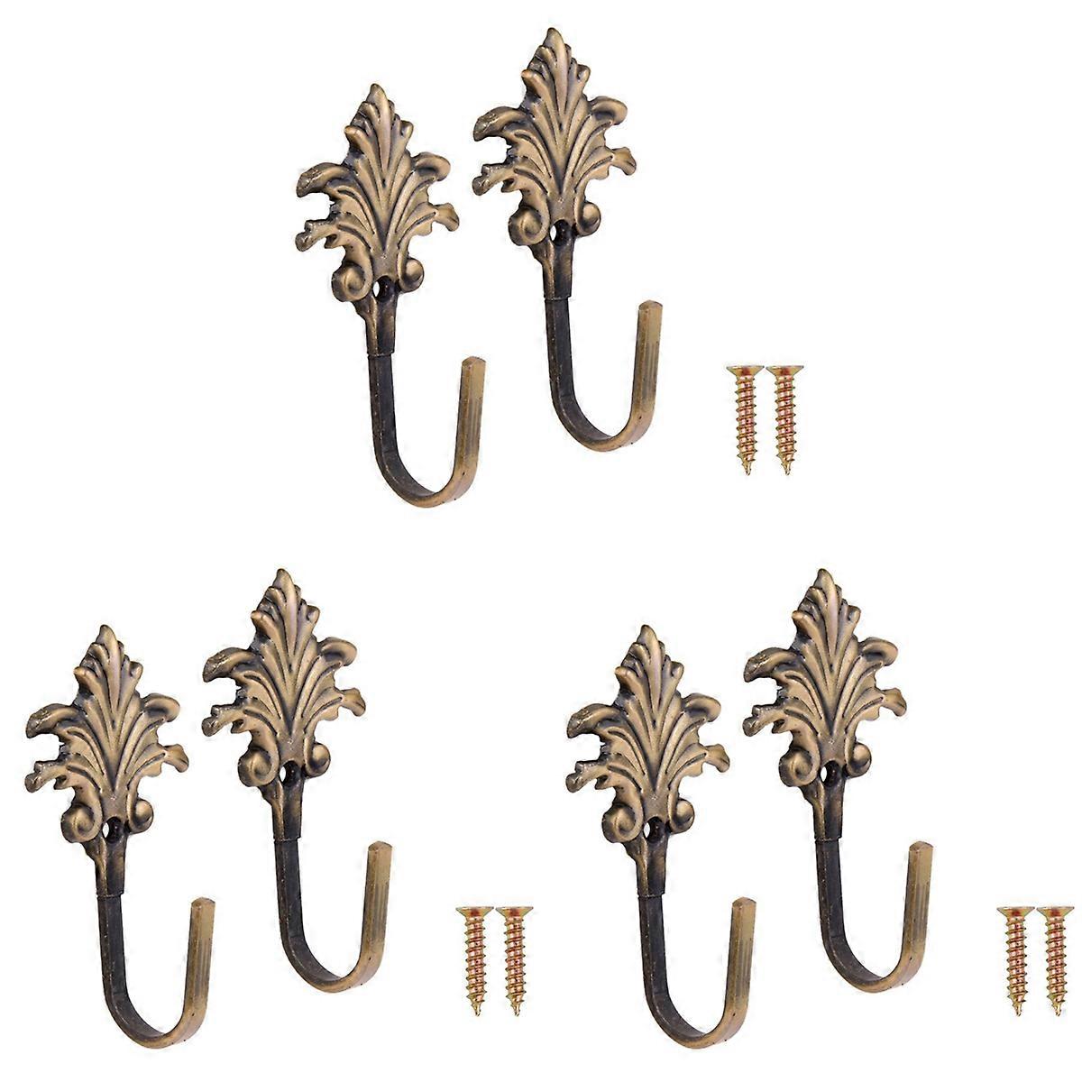Maple Leaves Curtain Tassel Hooks Door Wall Hook Bronze