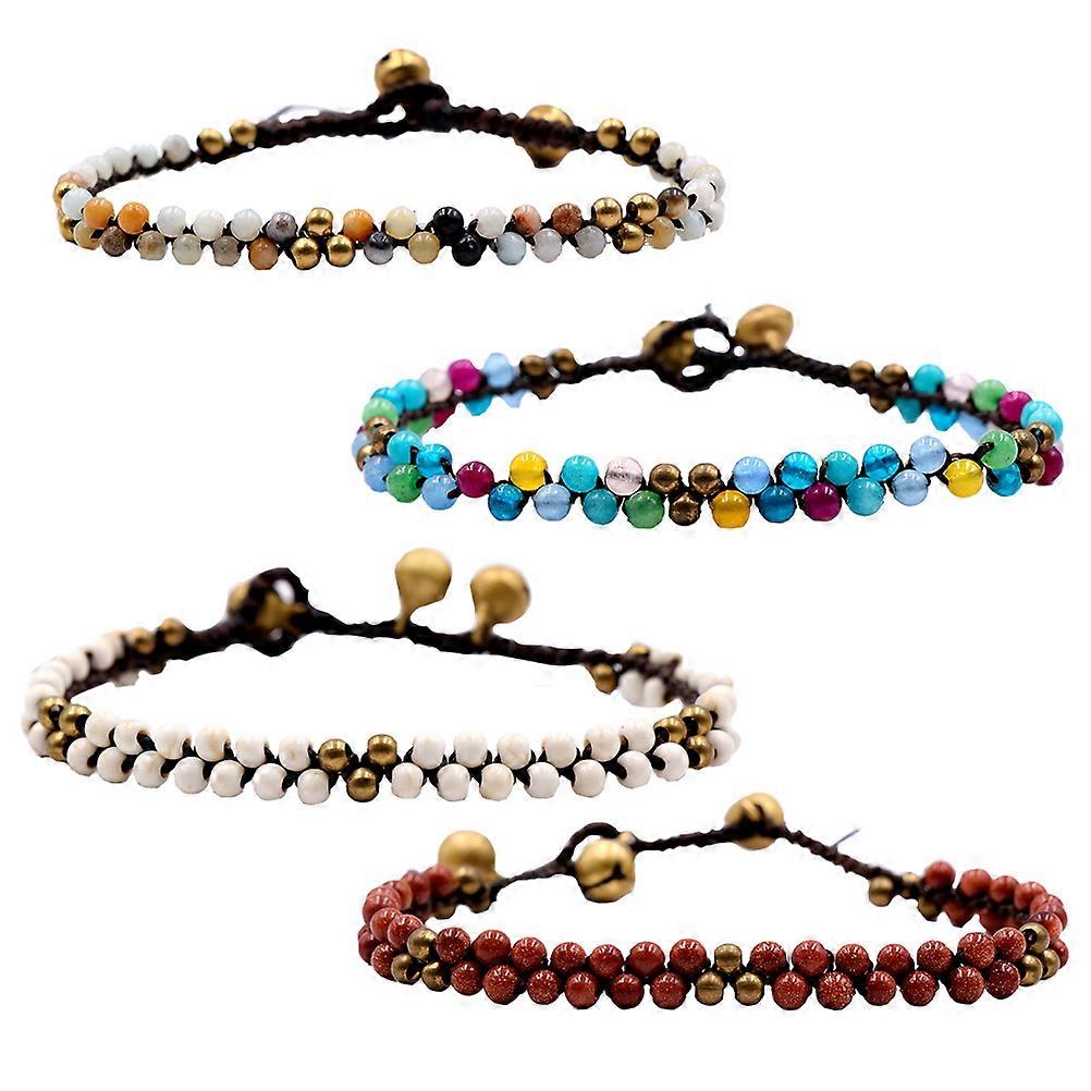 Women Bracelets Delicate Stone Bracelet present Giving Natural Stone Decorative 19x0.7cm 1Pack