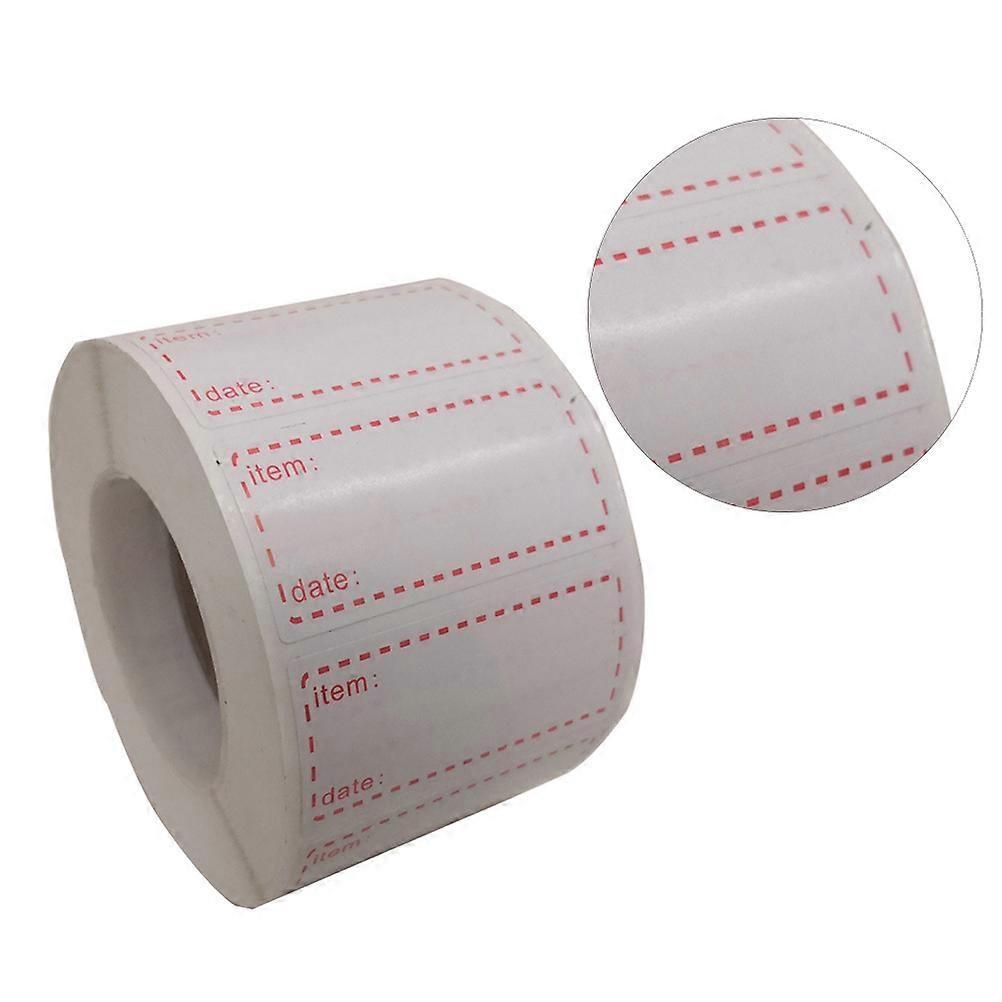 Samolepky na data potravin Zapisovatelné samolepicí kuchyňské prázdné etikety pro klasifikaci potravin 5x2,5cm bílý papír 500 etiket