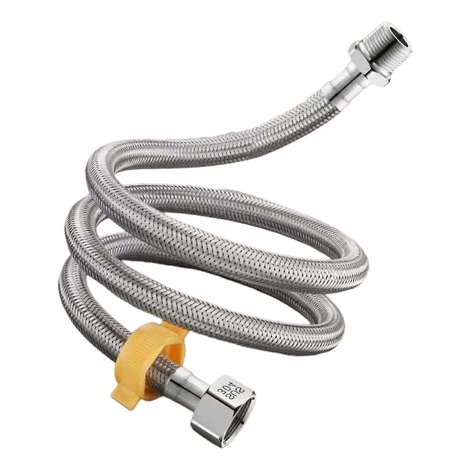 Extended length, 4point hot water heater, inlet hose, 304 stainless steel, flexible pipe, water heater, connecting hose 400CM
