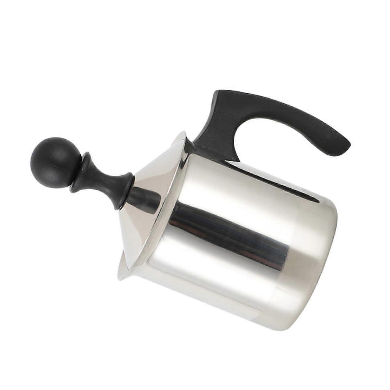 Double Layer Filter Screen Manual Hand Pump Milk Froth Milk Creamer for Coffee