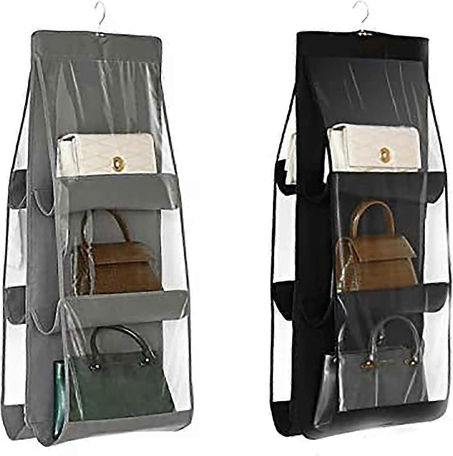 2 Pieces 6 Pockets Dust Proof Storage Bag Suitable for Various Brands