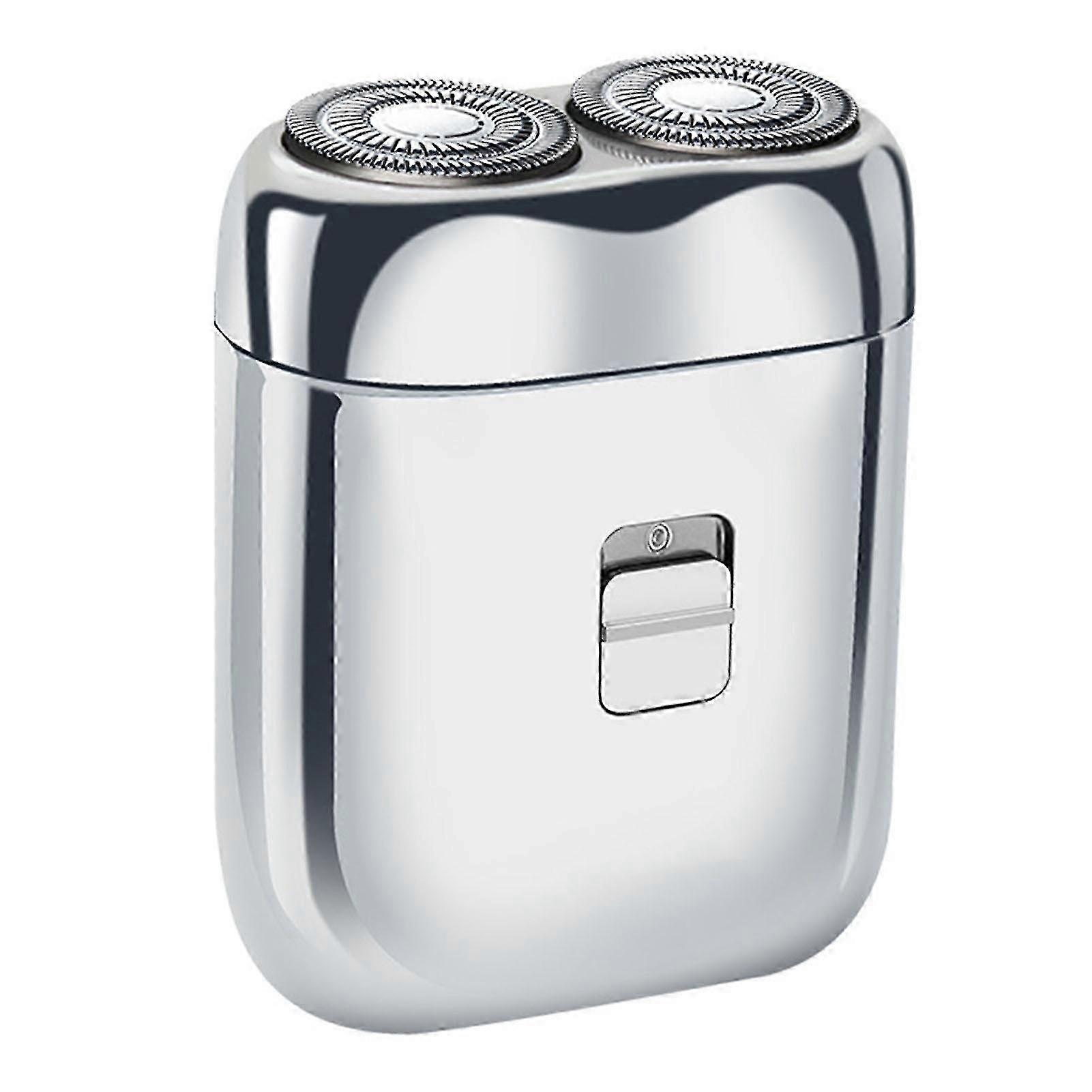 Portable Electric Shaver with Sharp Blade, Low Noise, and Strong Power for Deep Shaving, Type-C Interface, Double Head for Men