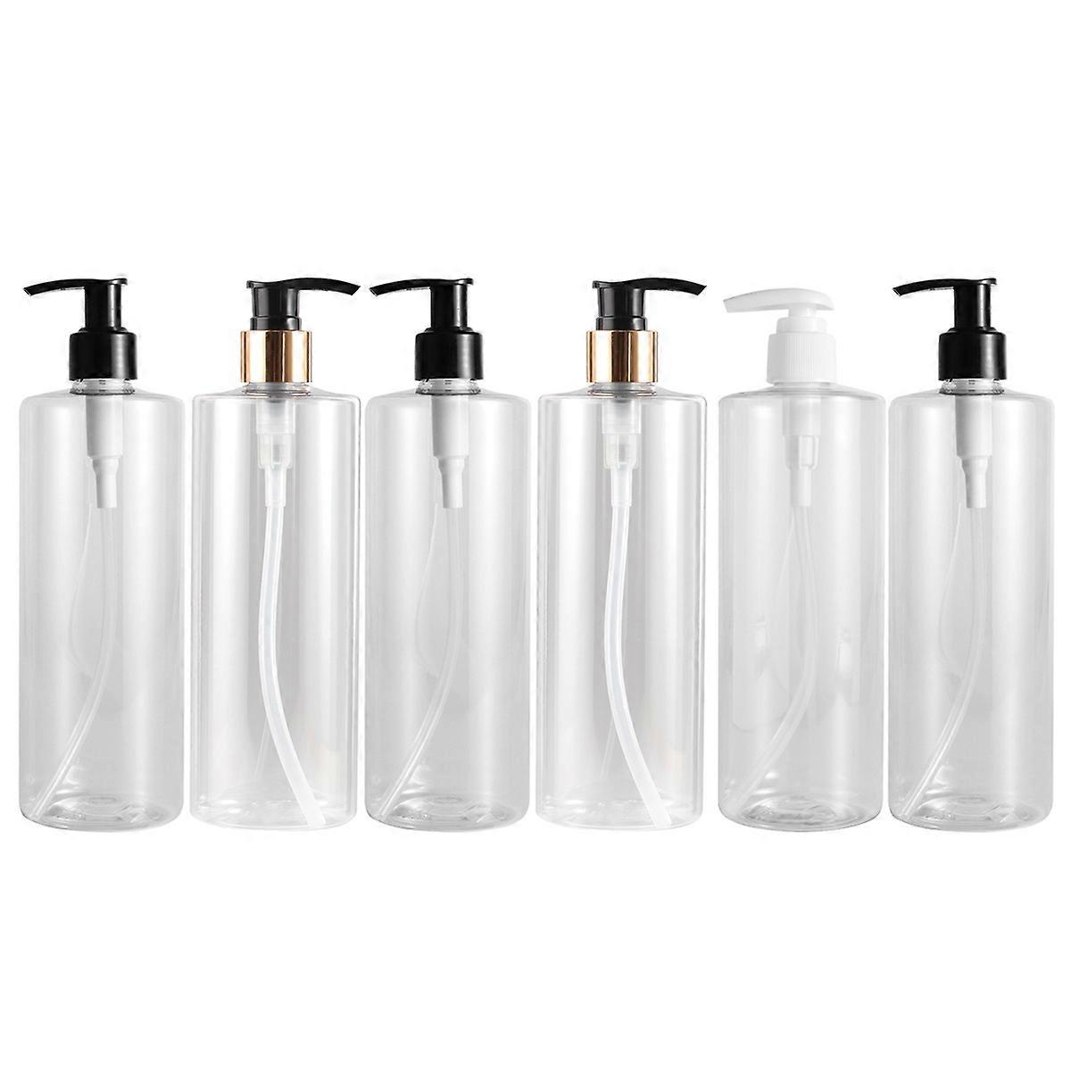 Toiletries Container Lotion Bottle for Refillable Liquid 6Pcs Assorted Color